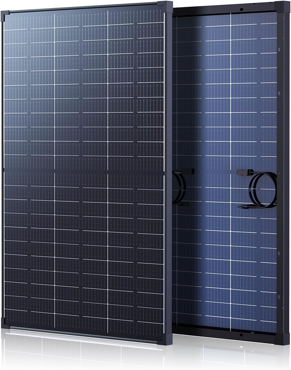 120W N-Type Bifacial Solar Panel 16BB 12V, 25% High-Efficiency, Dual-Module Para