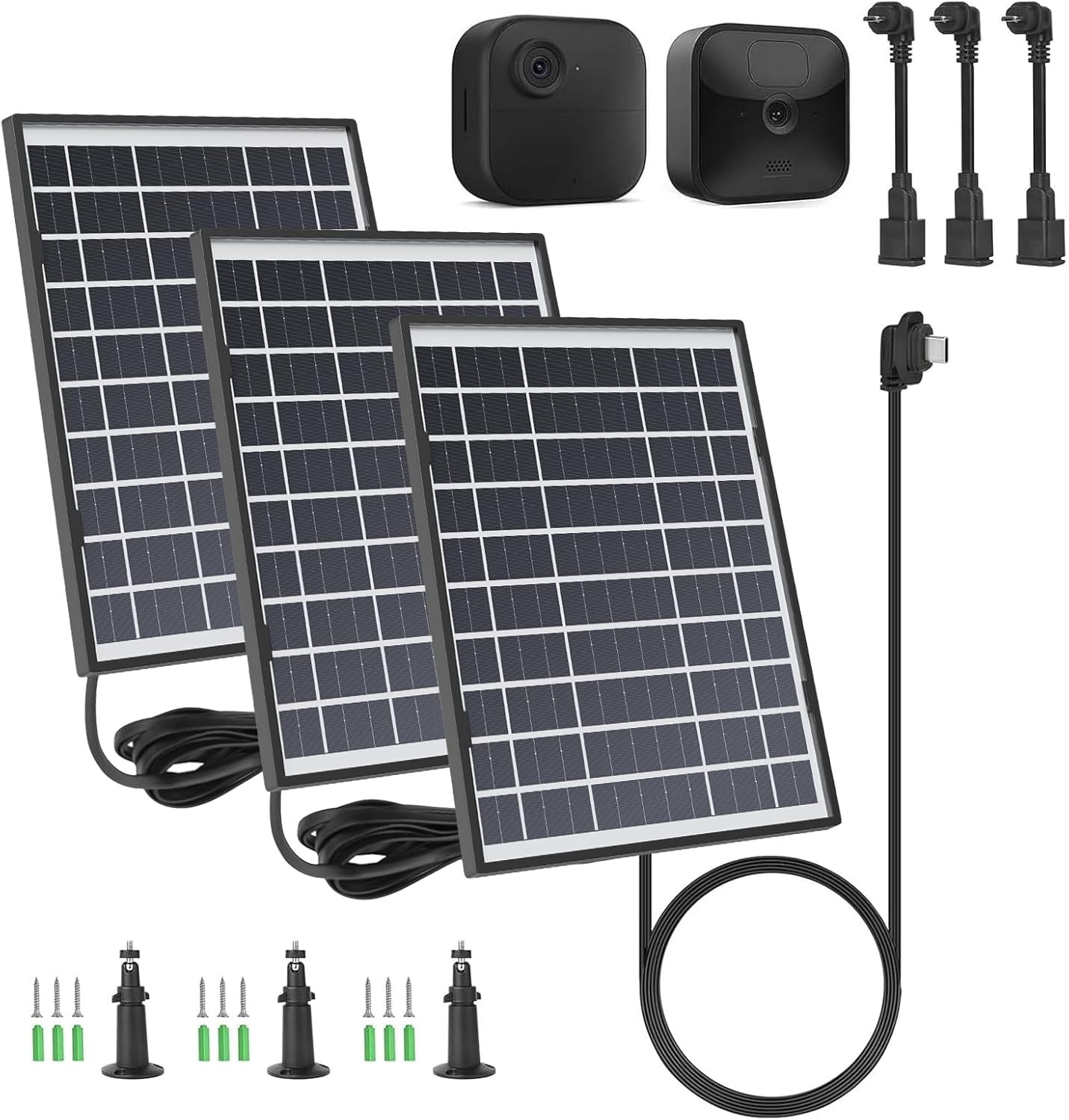 3 Pack Solar Panel Compatible with Blink Outdoor 4 (4Th Gen)/ (3Rd Gen) XT3 and