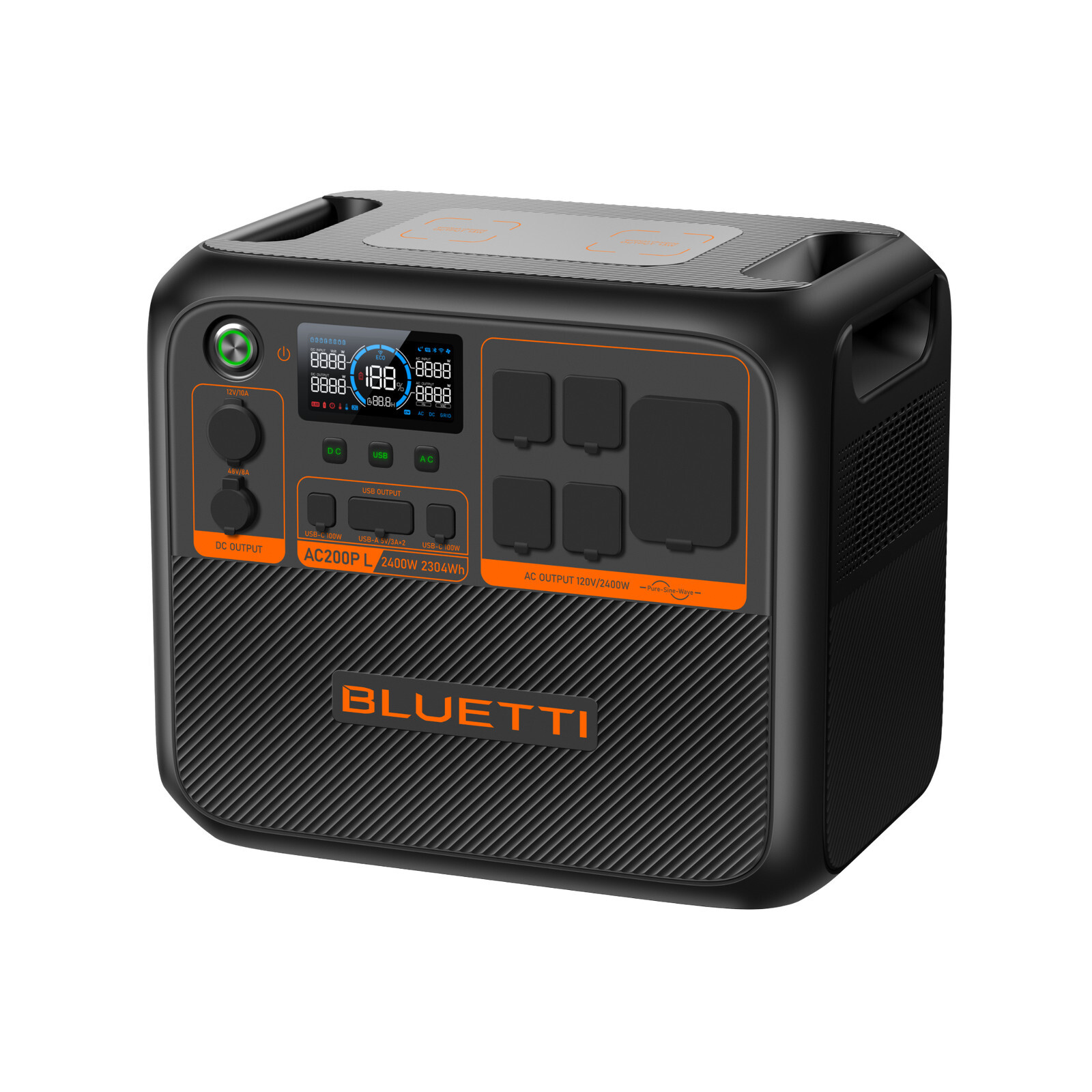 BLUETTI AC200PL 2400W 2304Wh Expandable Portable Power Station for Home Backup