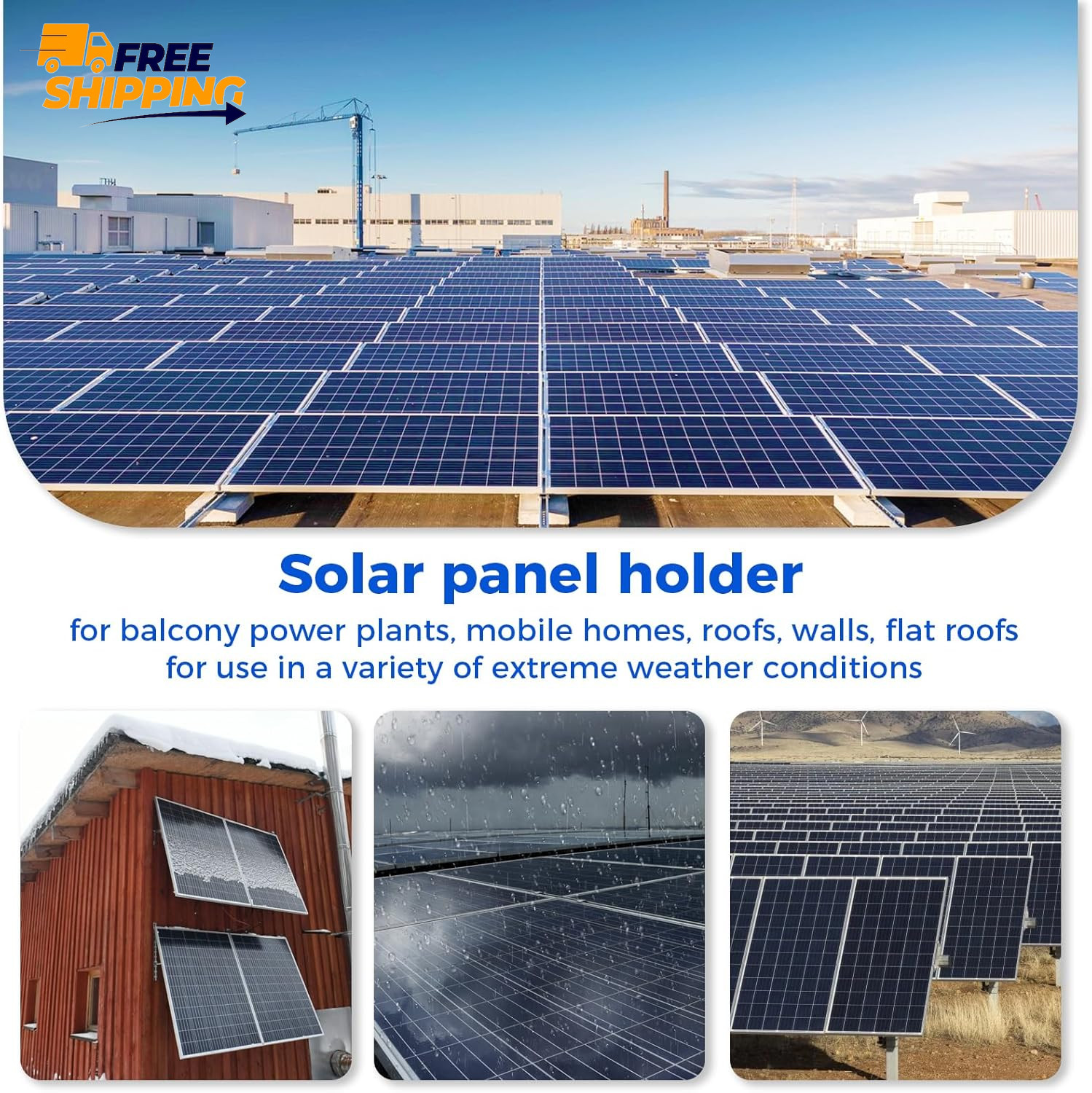 2 Set Adjustable Solar Panel Tilt Mount Brackets Aluminum Alloy Mounting ✅ 👈
