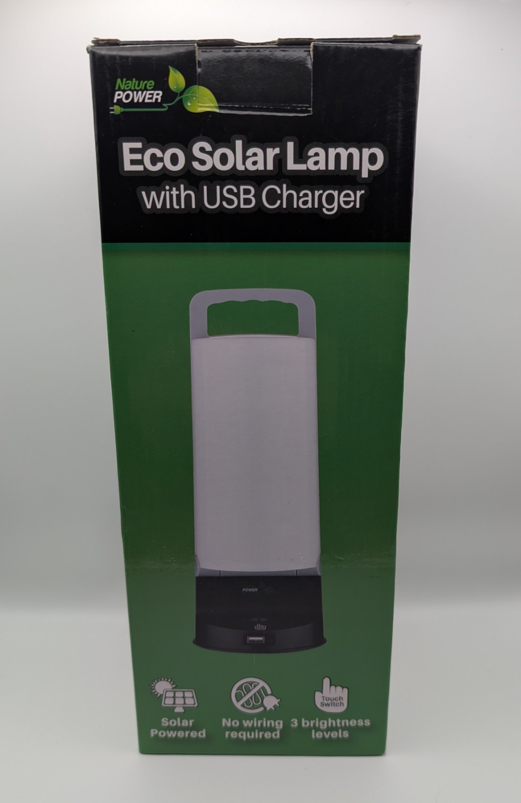 Eco Solar Lamp With USB Charger – 5V/1A Output – Lithium 3.7V 4000mAh – Camping