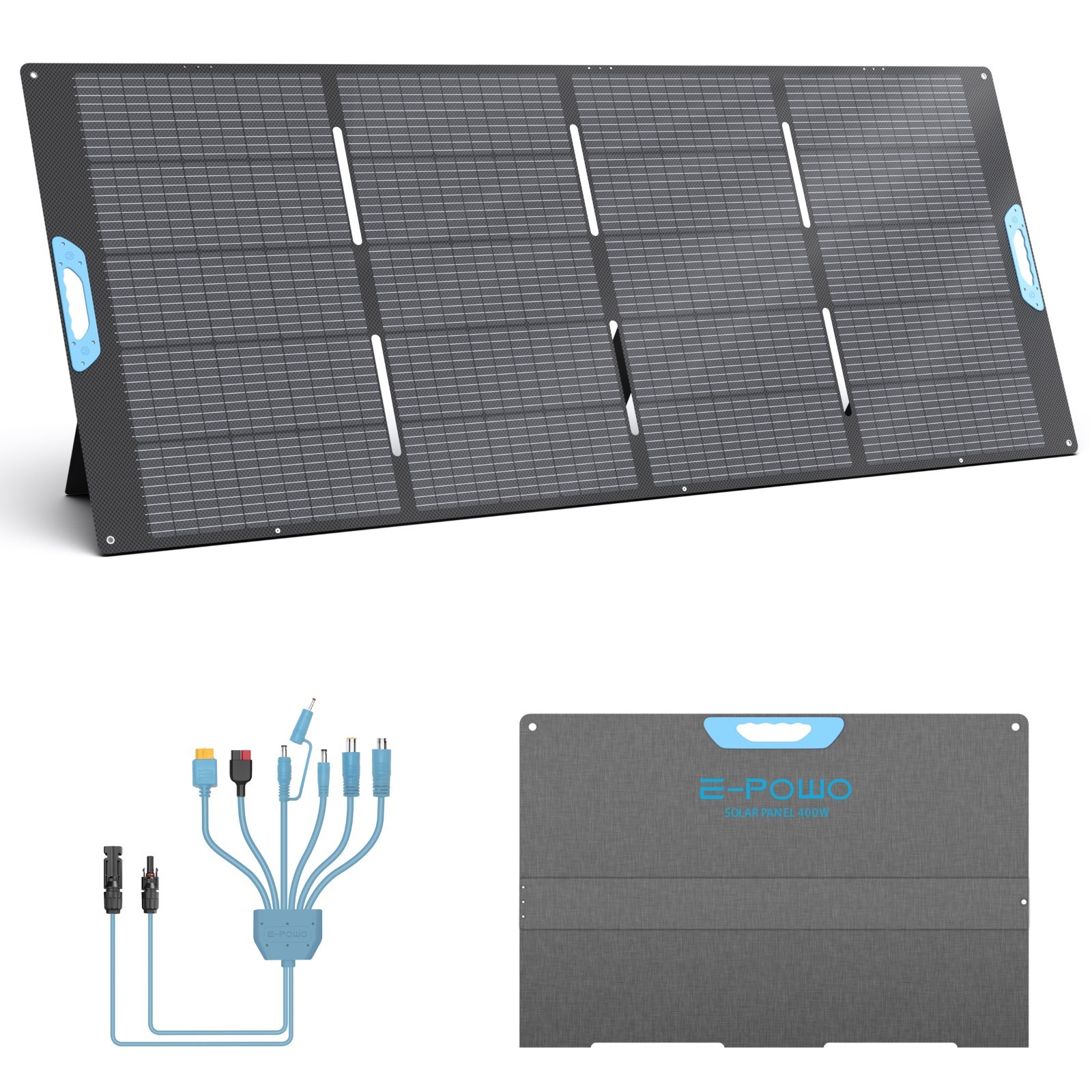 E-POWO 110W 220W 400W Solar Panel Kit for Ecoflow Anker Jackery Power Stations