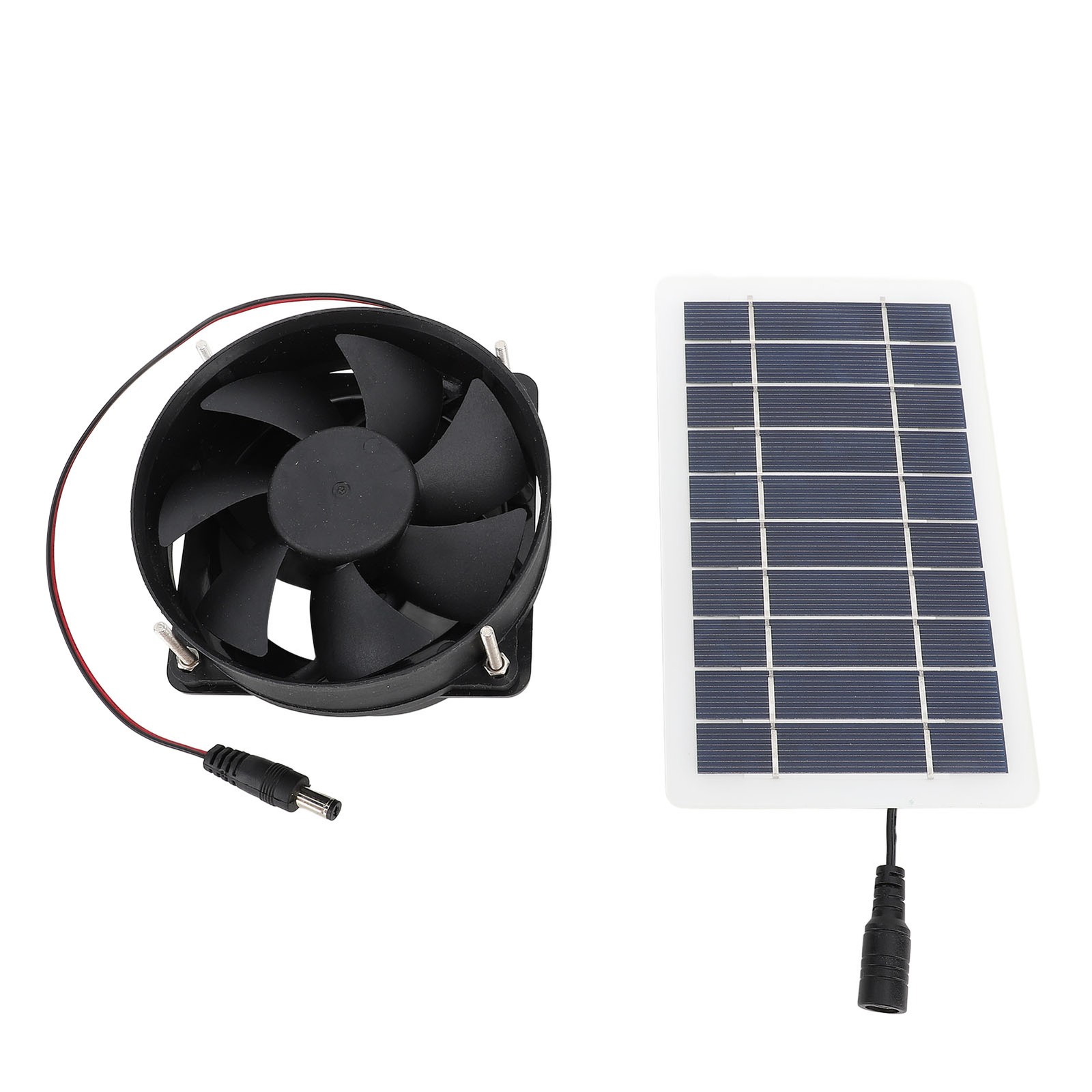 10W Solar Panel Powered Fan Kit Portable Silent Exhaust Fan For Outdoors For