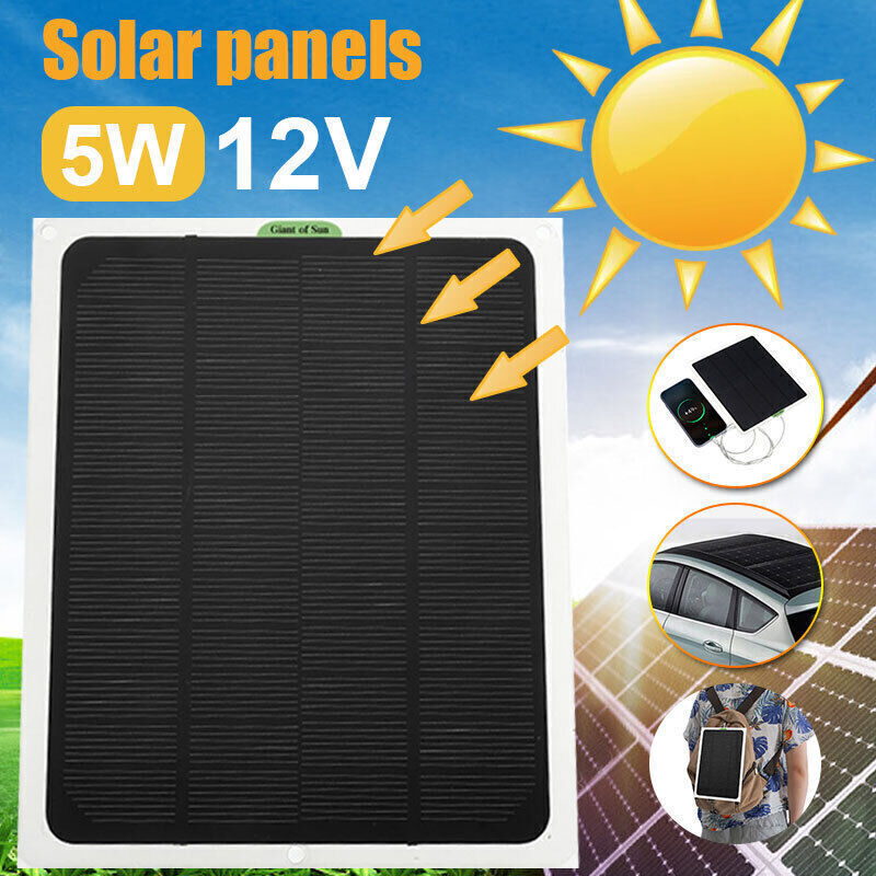 20W(Watts) 12V(Volts) Monocrystalline Solar Panel Battery Maintainer for Boat RV