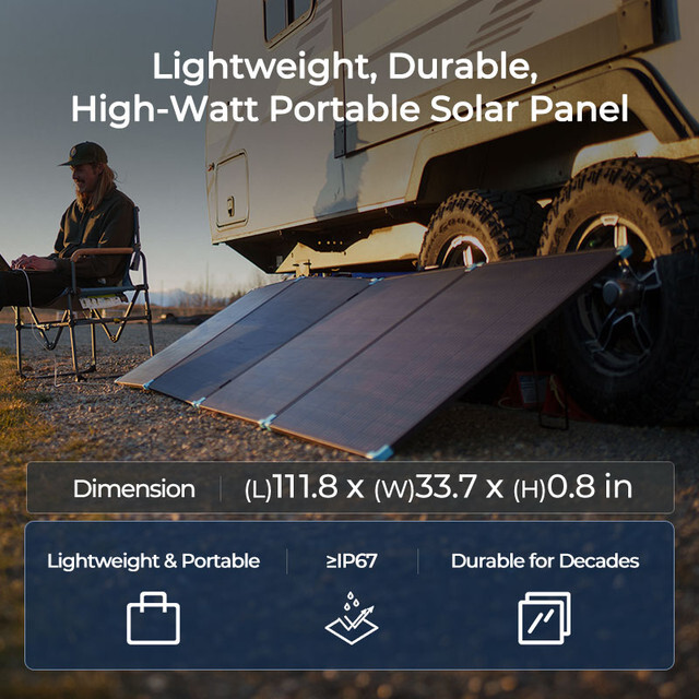 Renogy 400W Lightweight Portable Solar Suitcase Foldable Solar Panel Outdoor