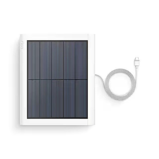 Ring 2nd Generation 4W Solar Panel for Select Ring Security Cameras-White (NEW)