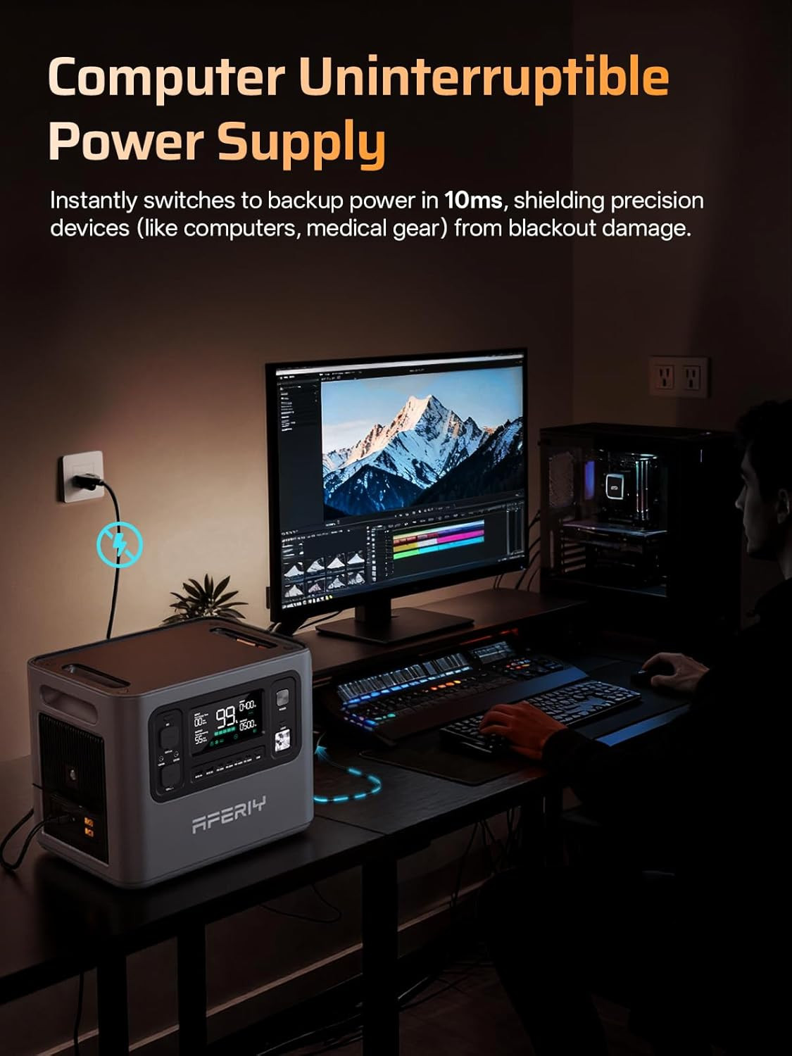 P280 Portable Power Station 2800W (Peak 5600W),2048Wh Lifepo4 Battery,Expandable