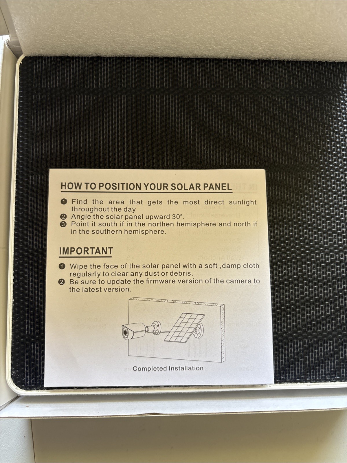 Solar Charger, Solar Panel For Battery, Camera And Low Power Camera