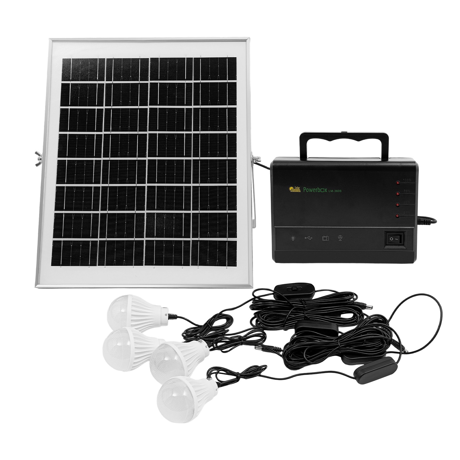 Portable Power Station with Solar Panel, Outdoor Generator Power Supply for Home