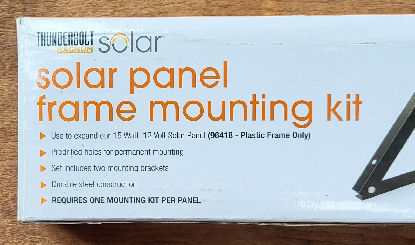 Thunderbolt Magnum Solar Panel Frame Mounting Kit ITEM 68698 NIP For 15 Watt 12V