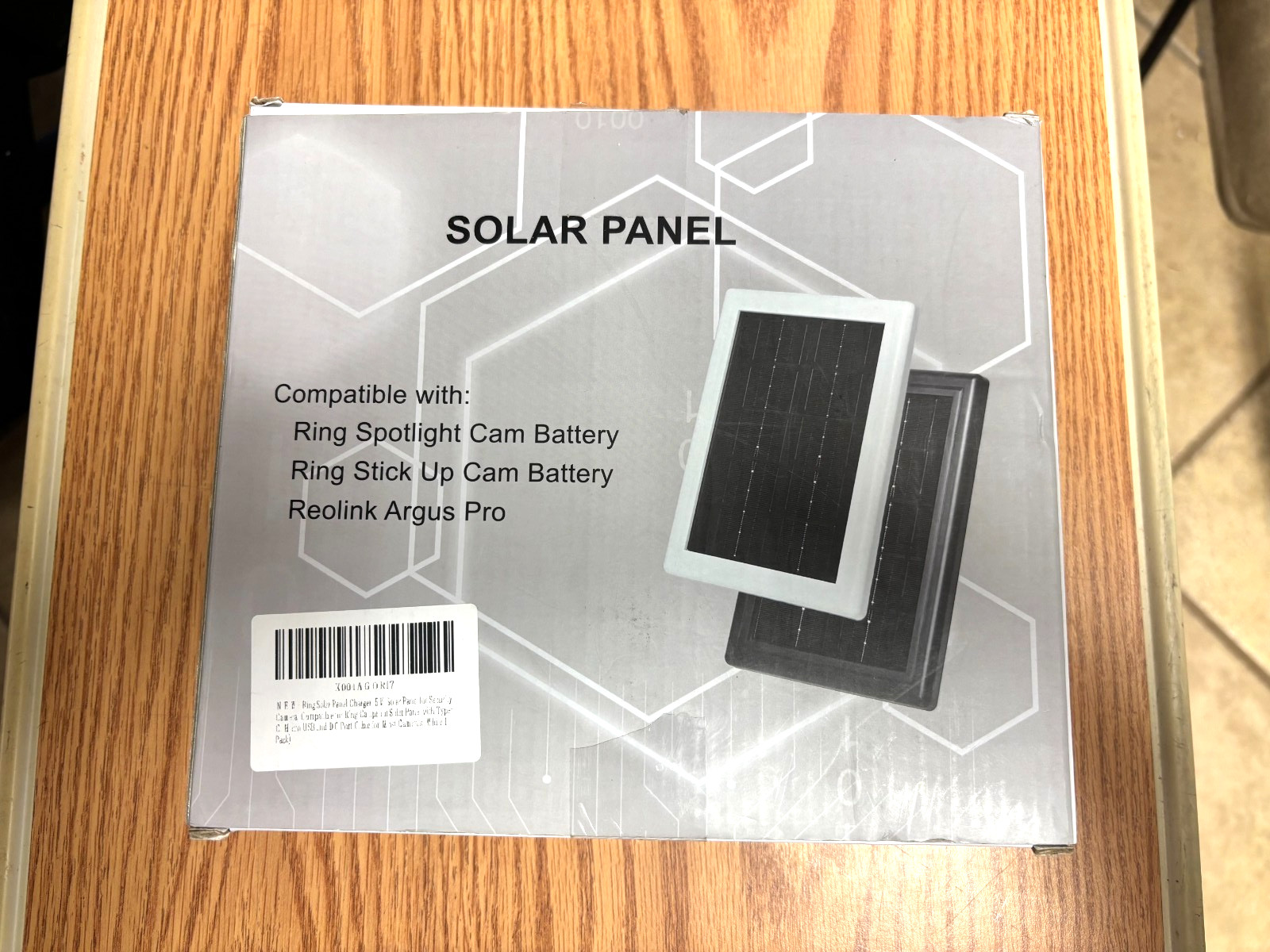 Solar Panel Green Energy Charging for Outdoor Security Camera