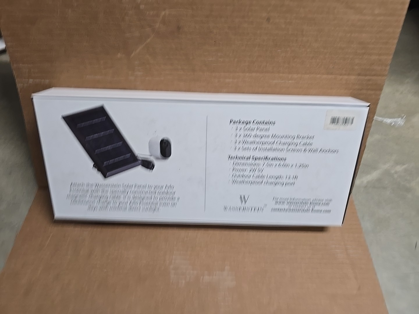 Wasserstein Solar Panel with 13.1ft/4m Cable Compatible with Arlo Essential 3 Pa