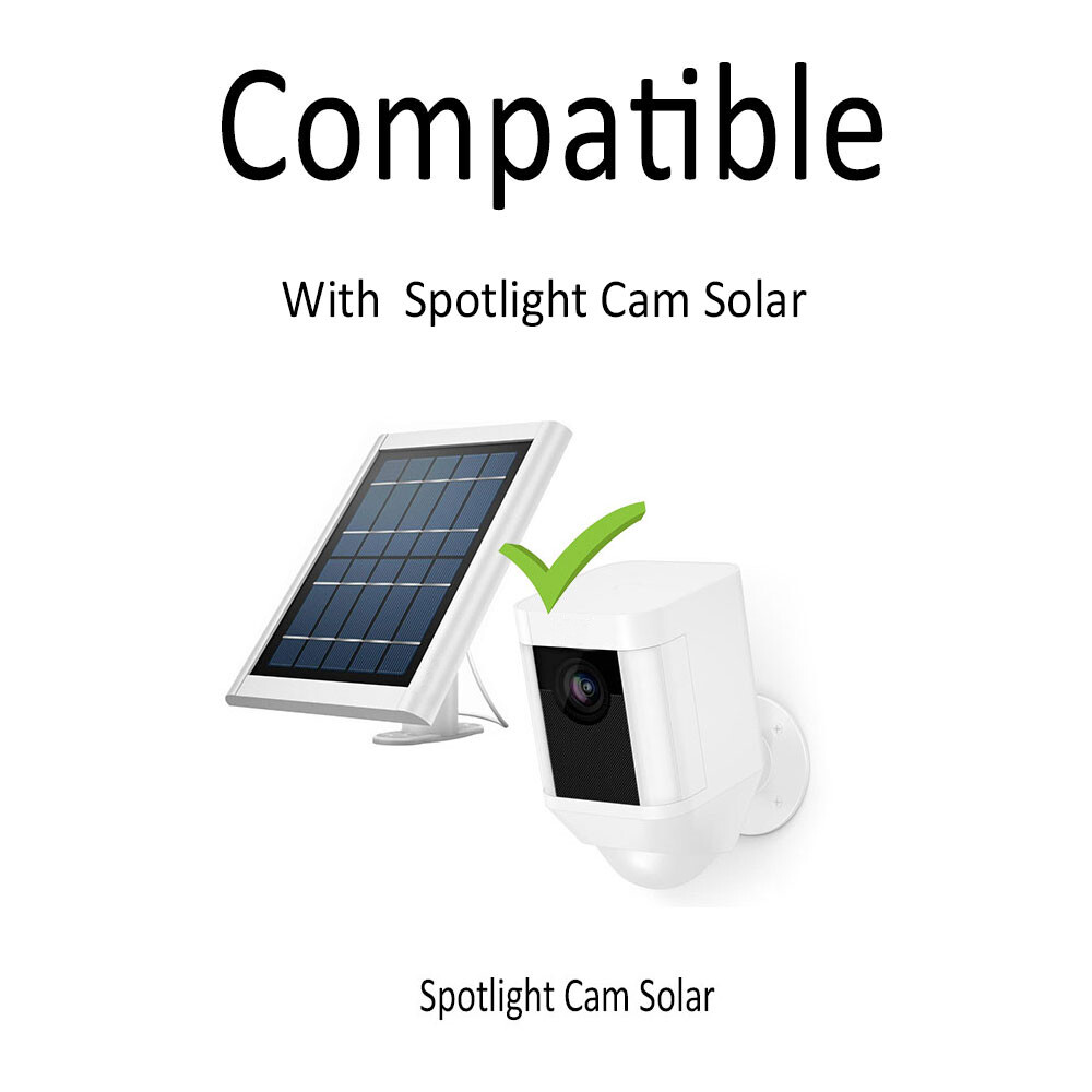 2.5m/8.2ft Extension Cable Compatible with Cam Solar Panel A2H4