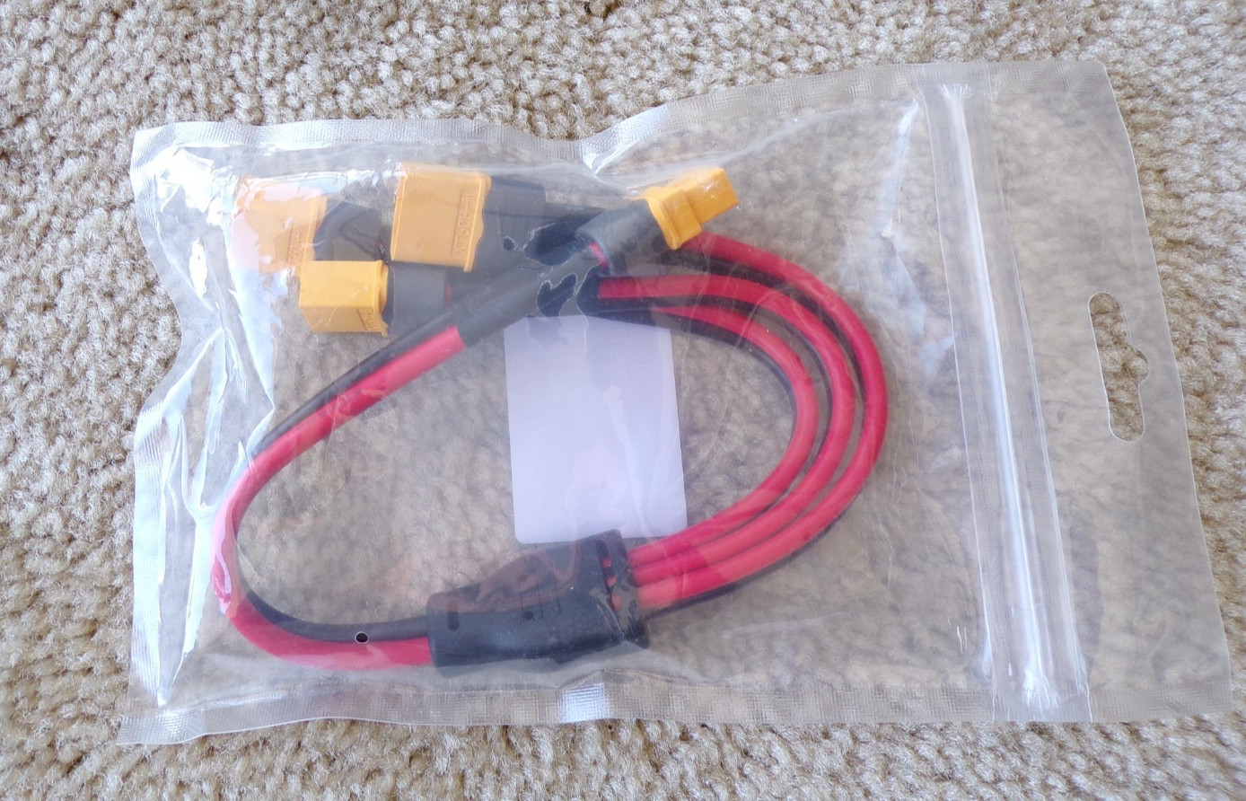 ELFCULB – XT60 Splitter Cable, 12AWG XT60 1 Male – 3 Female Connector Cable; @c9