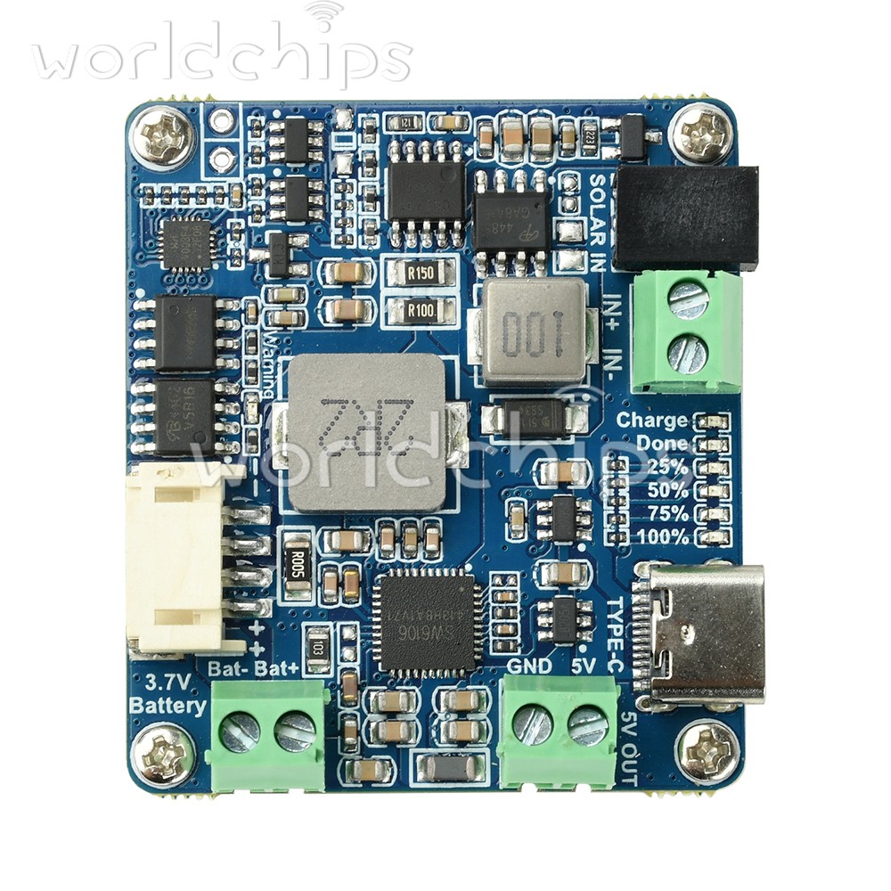 6-24V Solar Panel Power Management Module 5V 3A Supports MPPT, PD QC FCP SFCP