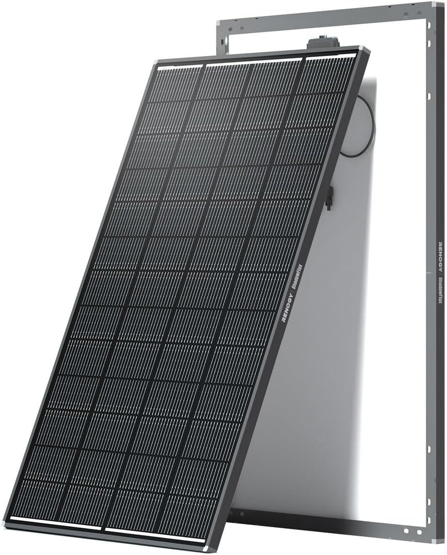 Renogy 200W RSP200DC Single Solar Panel 600 VDC 50 x 30 x 1.5 in *Cracked