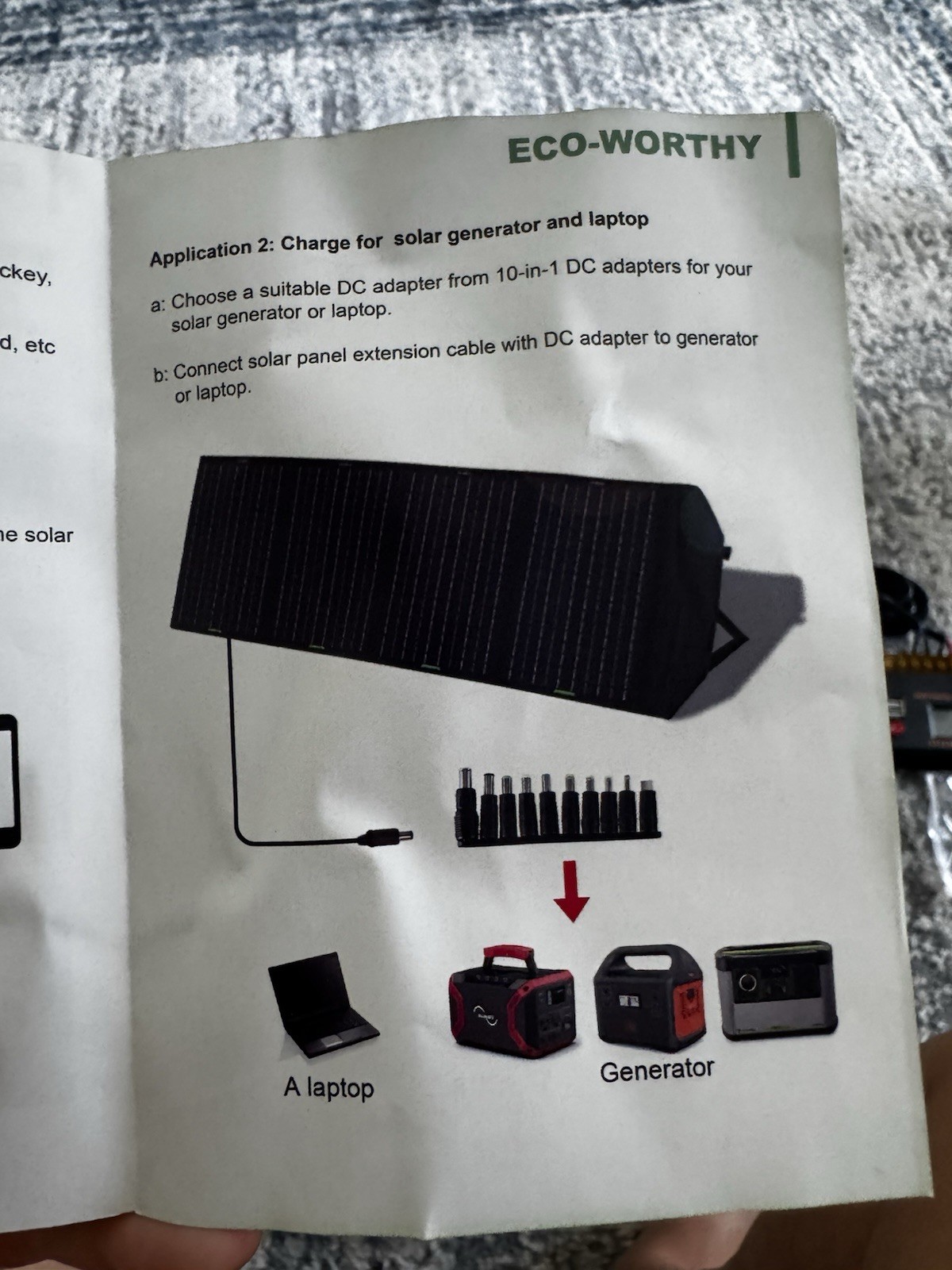 ECO-WORTHY 120W Foldable Portable Monocrystalline 12V Waterproof MC4 Panel