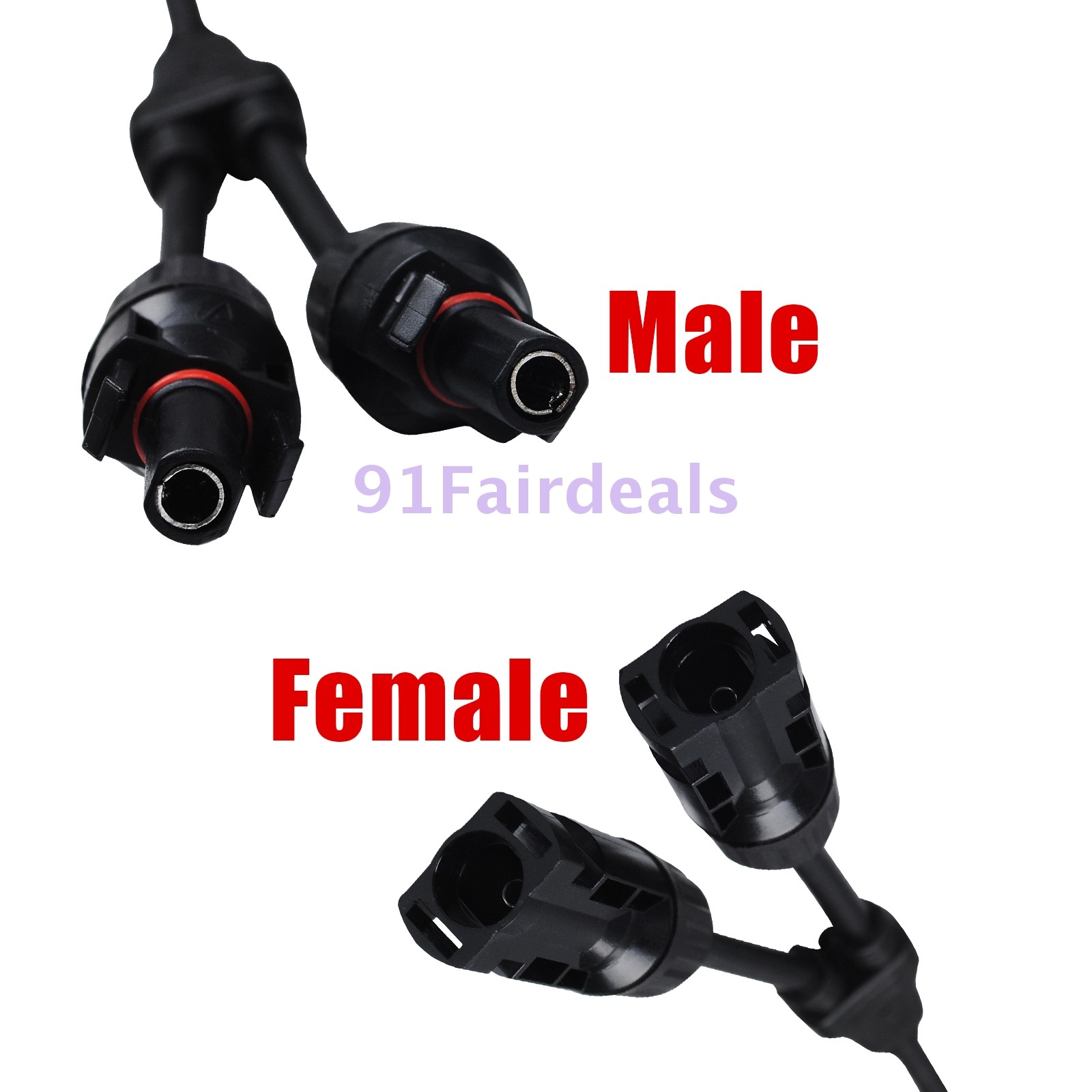 lot Solar Panel Y Branch Cable Connection Waterproof Adapter Connector Extension