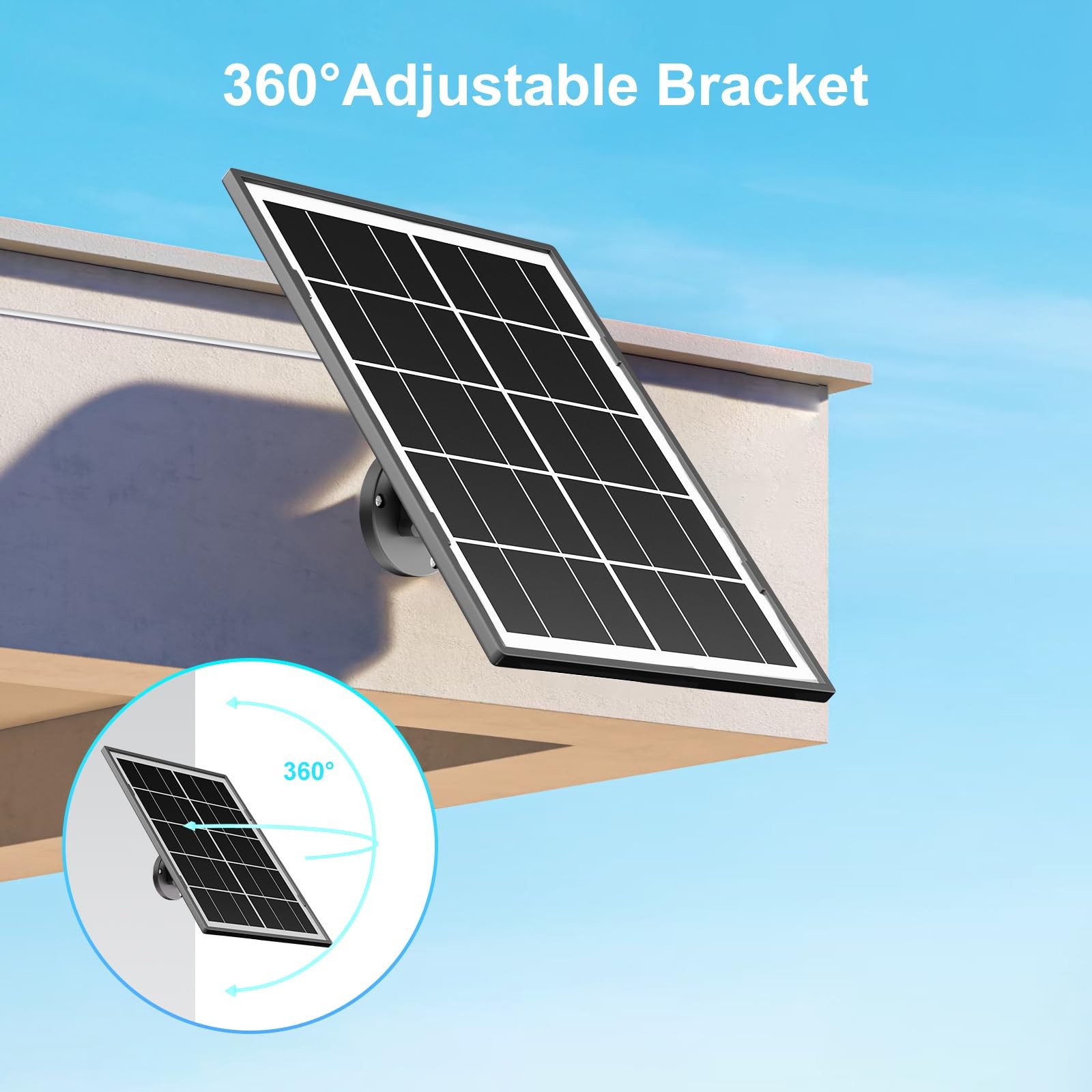 7W Solar Panel for Ring,2Pack Solar Charger for Stick Up Cam, Stick Up Cam Pr…