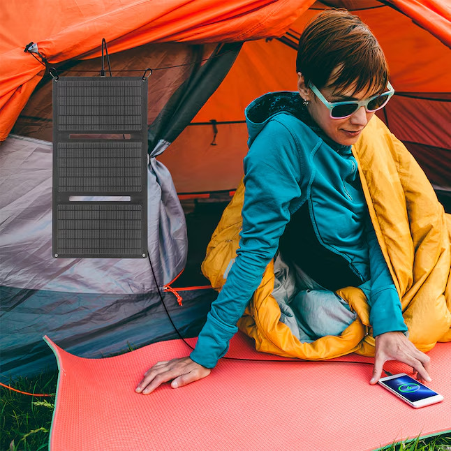 Utilitech 23.5-in x 8.8-in x 0.1-in 15-Watt Portable Solar Panel