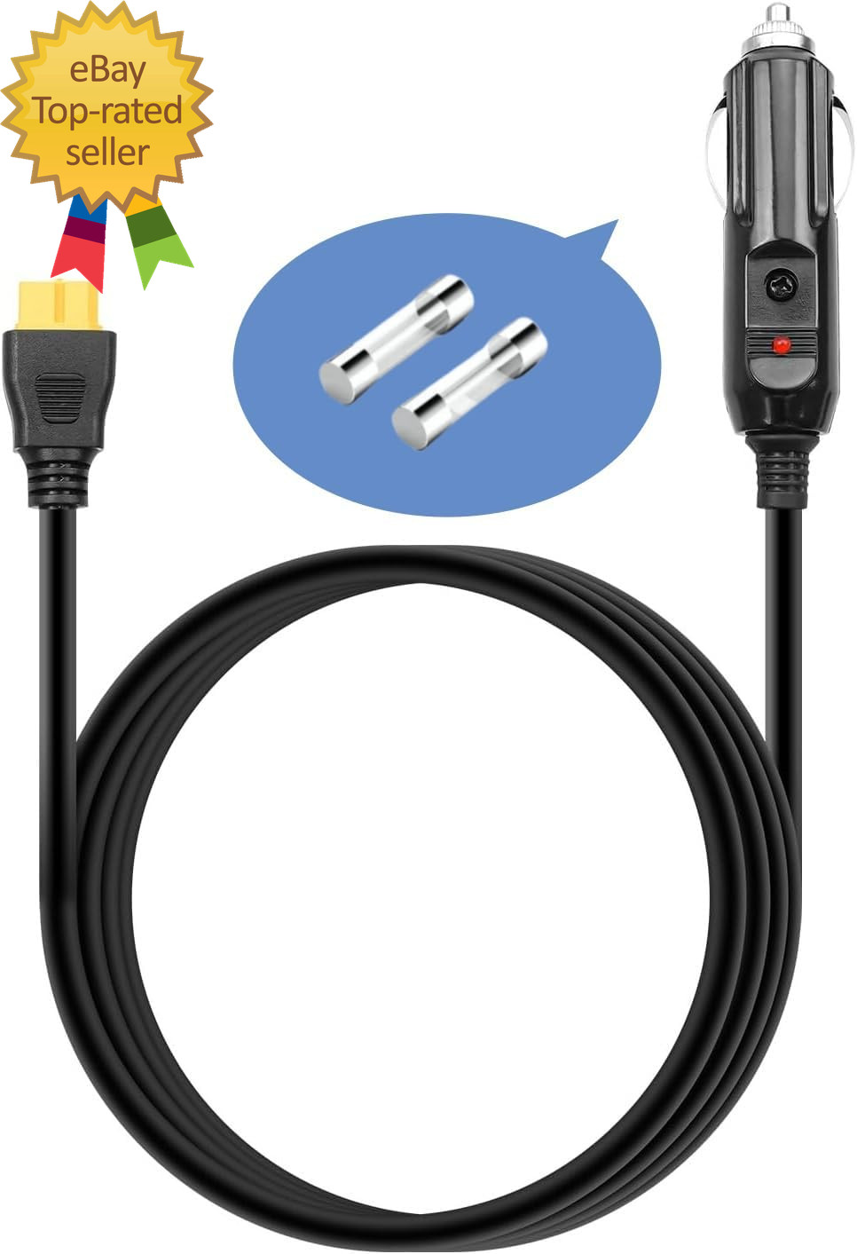 6.8FT Portable12V/24V Car Charger Suitable Compatible Ecoflow Delta/River