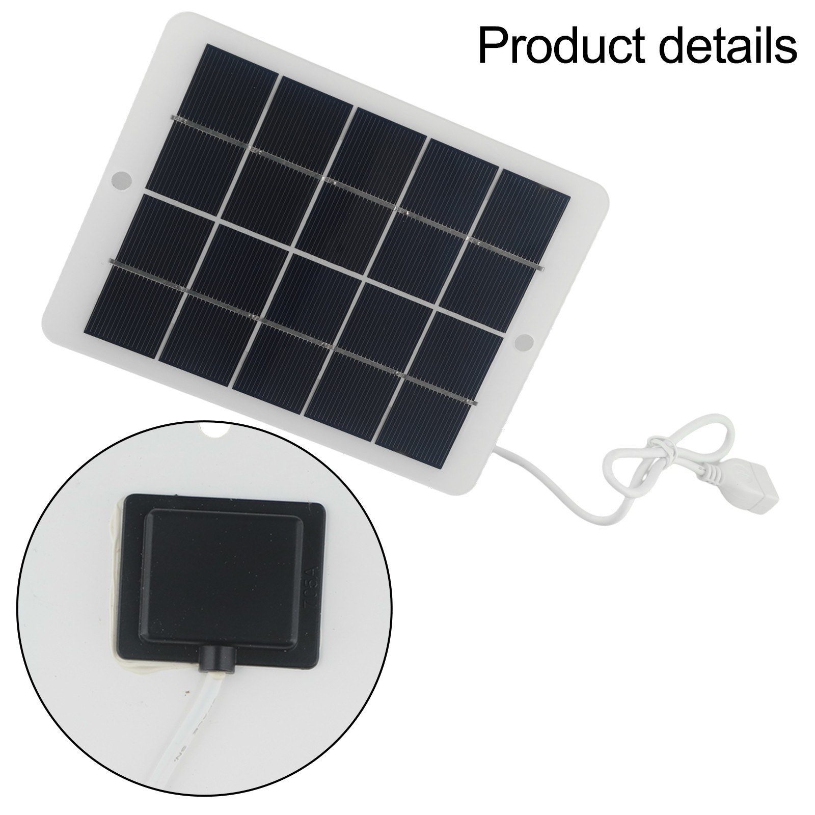 Polysilicon Solar Panel Compact and Portable Design USB Output for Charging