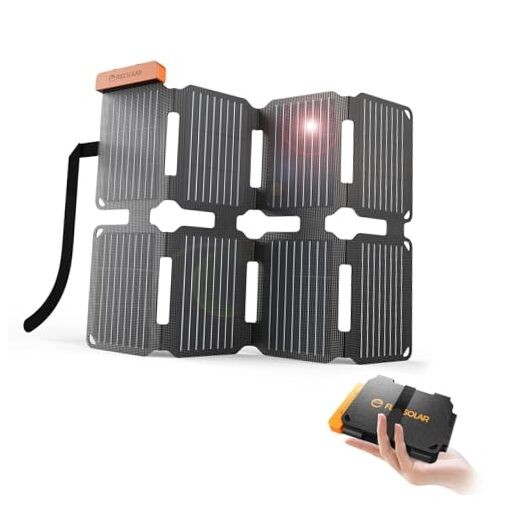 25W Ultra-Portable Solar Panel Charger with Quick Charge – USB-A & USB-C Ports