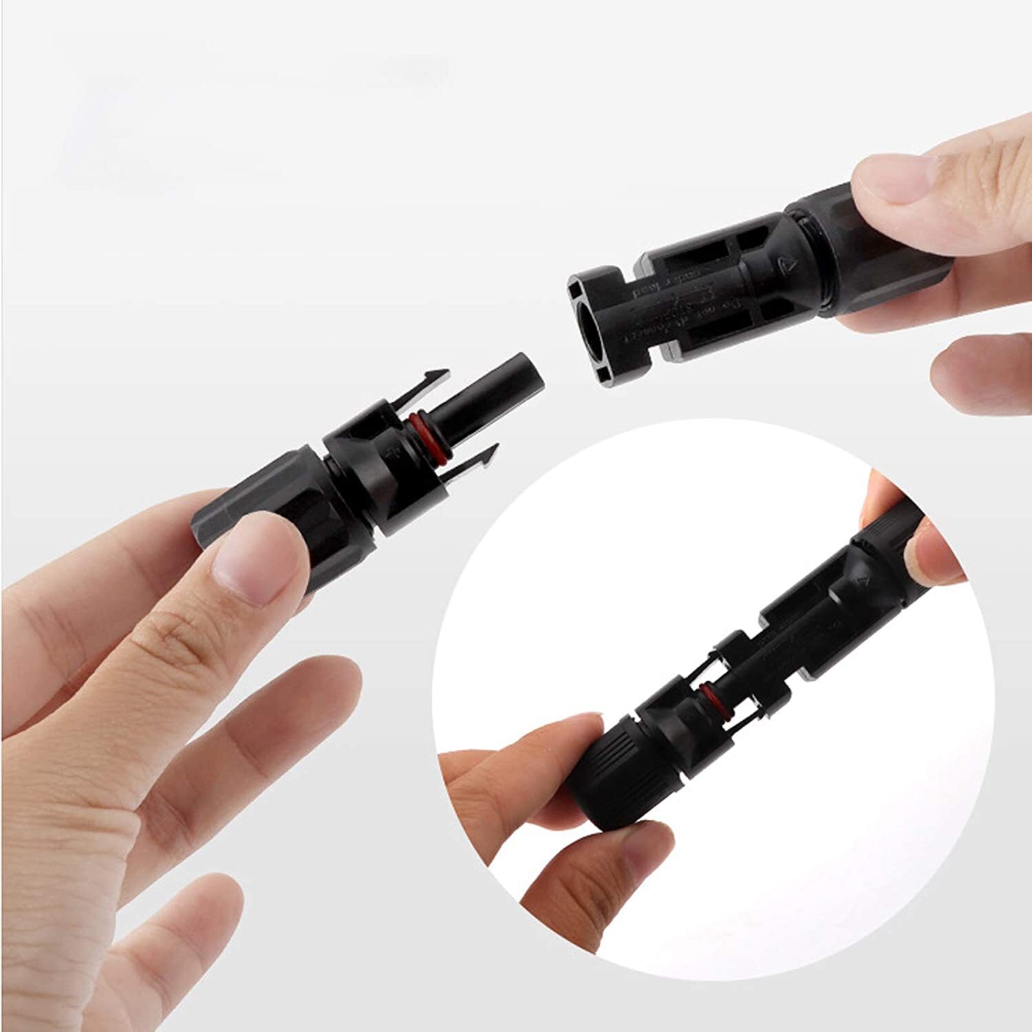 10 Pairs Solar Panel Cable Wire Connectors Kit Male & Female Waterproof Adapter