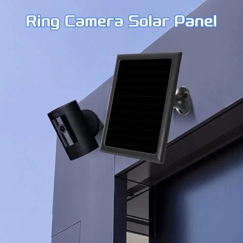 Solar Panel Charger for Ring Camera, Compatible with Ri ng Stick Up Cam