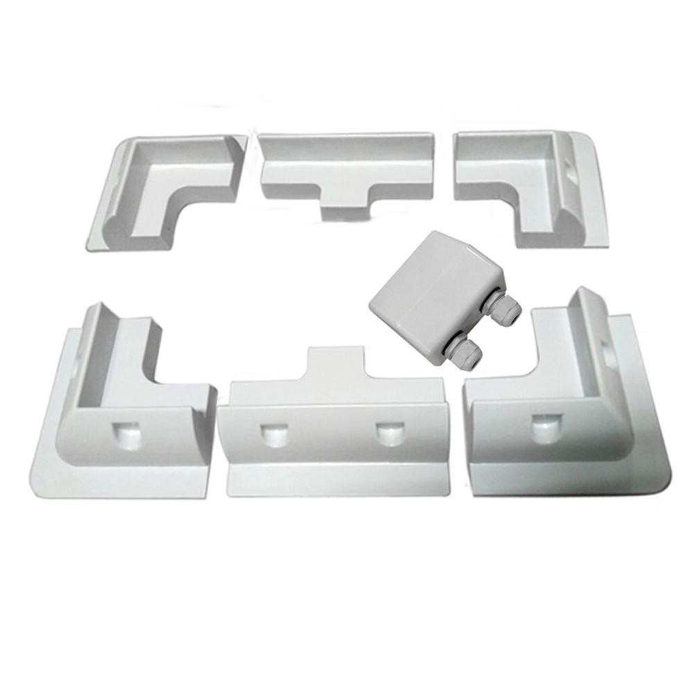 Sleek Design 7PCS Solar Panel Mounting Kit Compatible with Various Surfaces