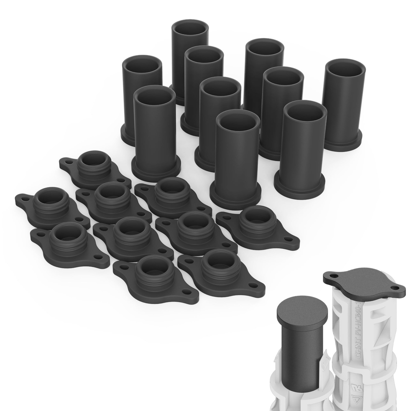 Solar Connector Caps 10 Pairs Waterproof Dust Covers for MC-4 Male Female Panel