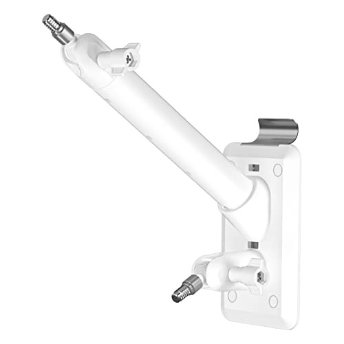 HOLACA 2-in-1 Vinyl Siding Clips for Ring Solar Panel Spotlight Cam White