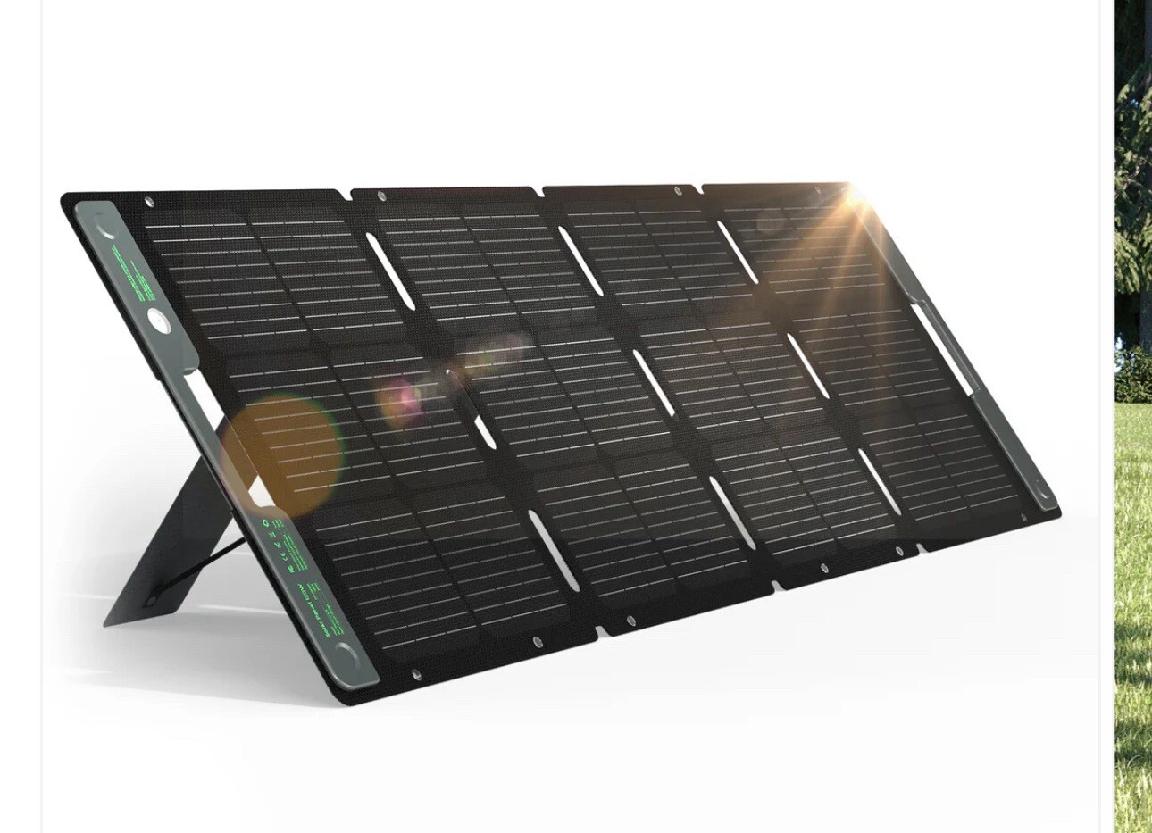 Green Pulse 120W Solar Panel Model GP-SOP001 Portable & Foldable For 300W/500W/
