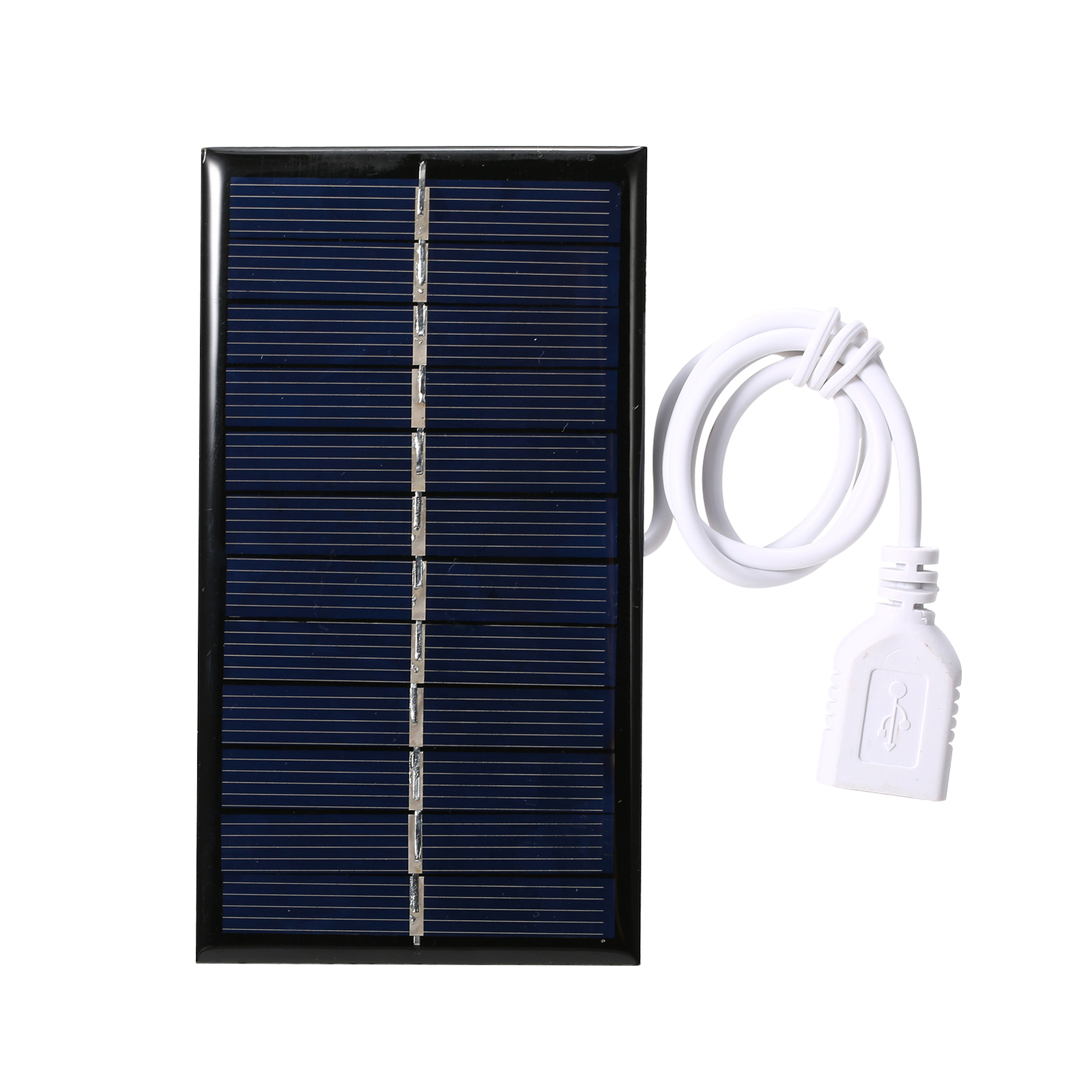 1W Small Solar Panel with USB DIY Polysilicon Silicon Solar Cell R8I6