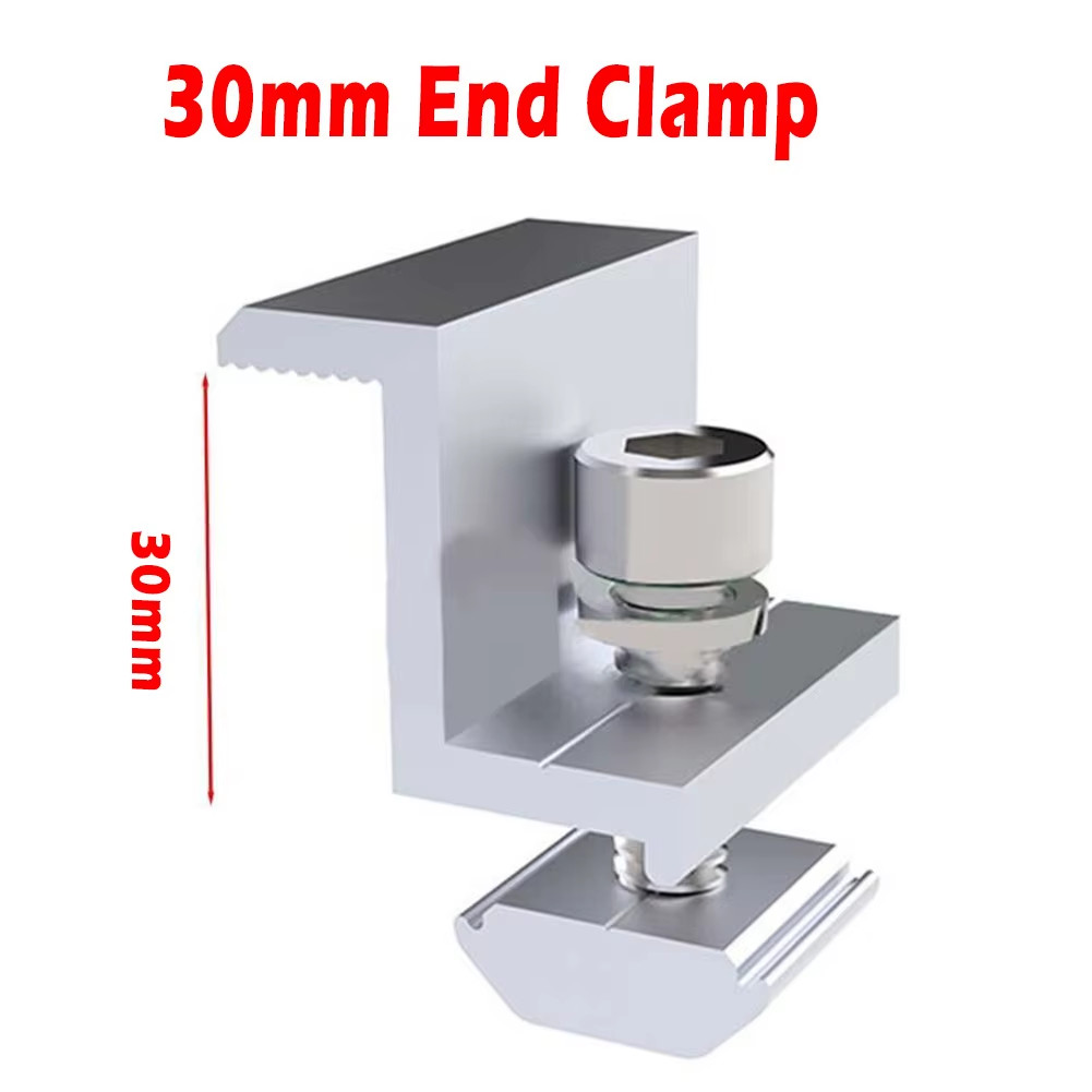 10Pcs Solar Photovoltaic Mounting PV End Clamps 3045Mm Clamps for Solar Module S