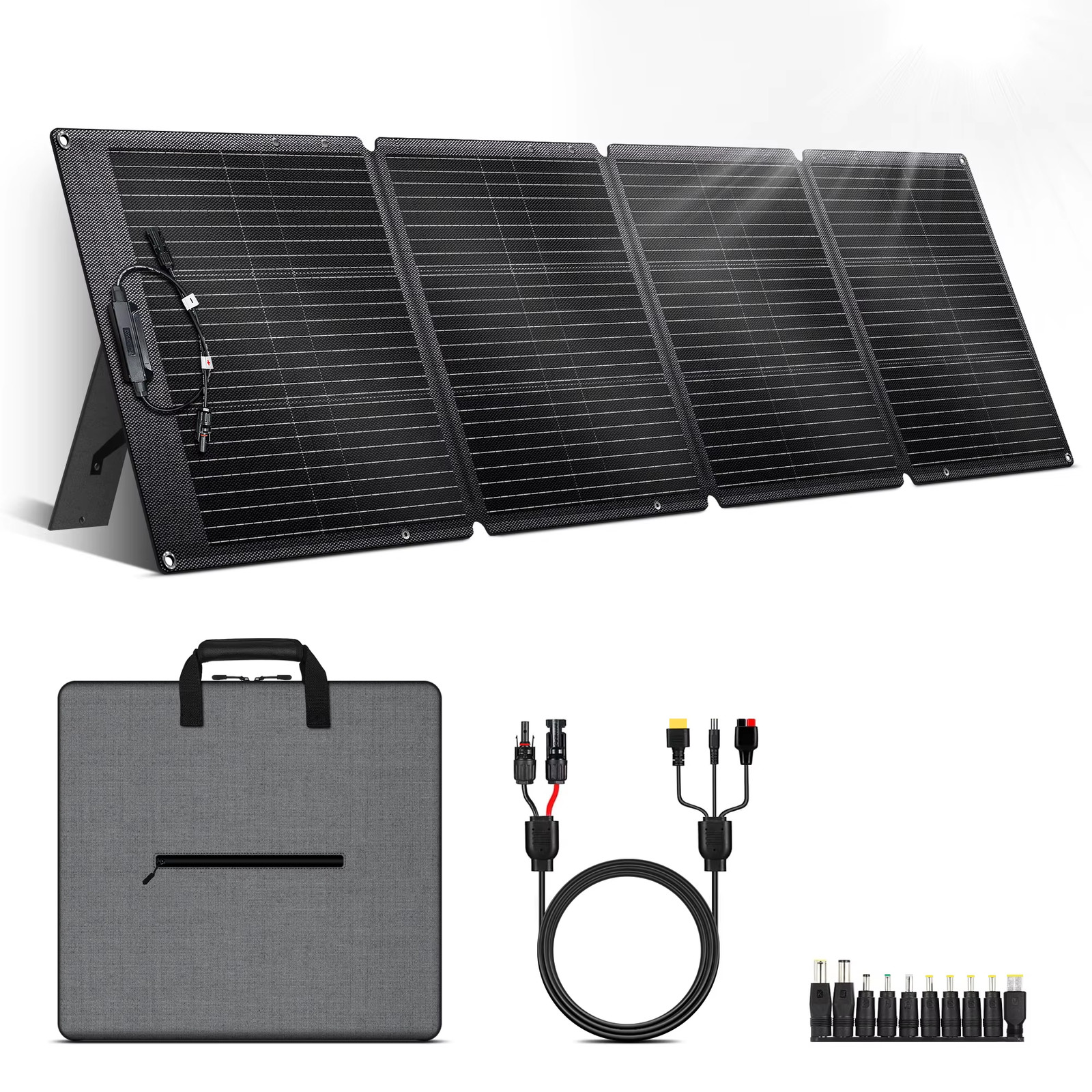 200W Flexible ETFE New Rigid Solar Panel Foldable 12V to 24V Monocrystalline for