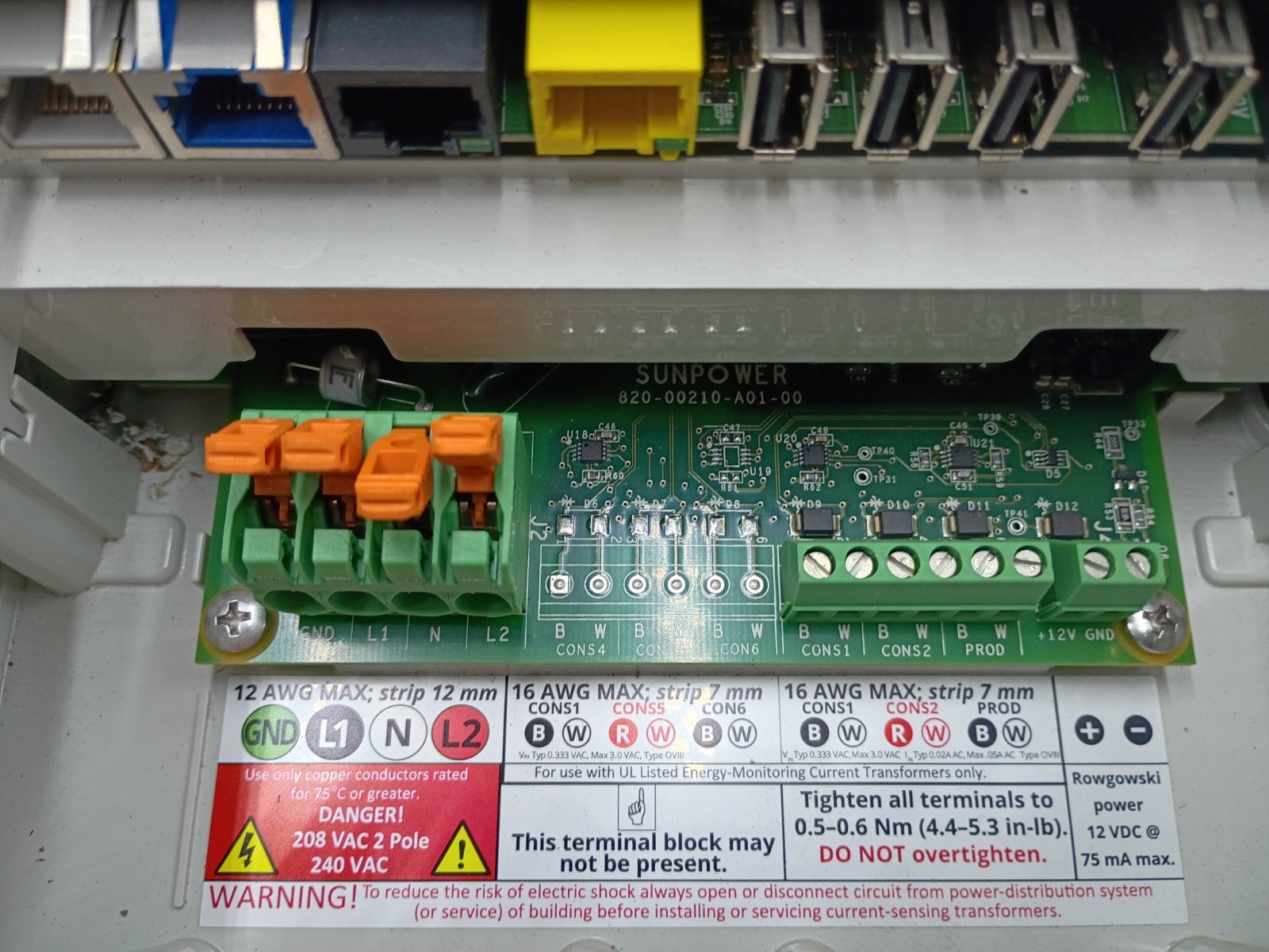 Sunpower Solar Monitoring System PVS6