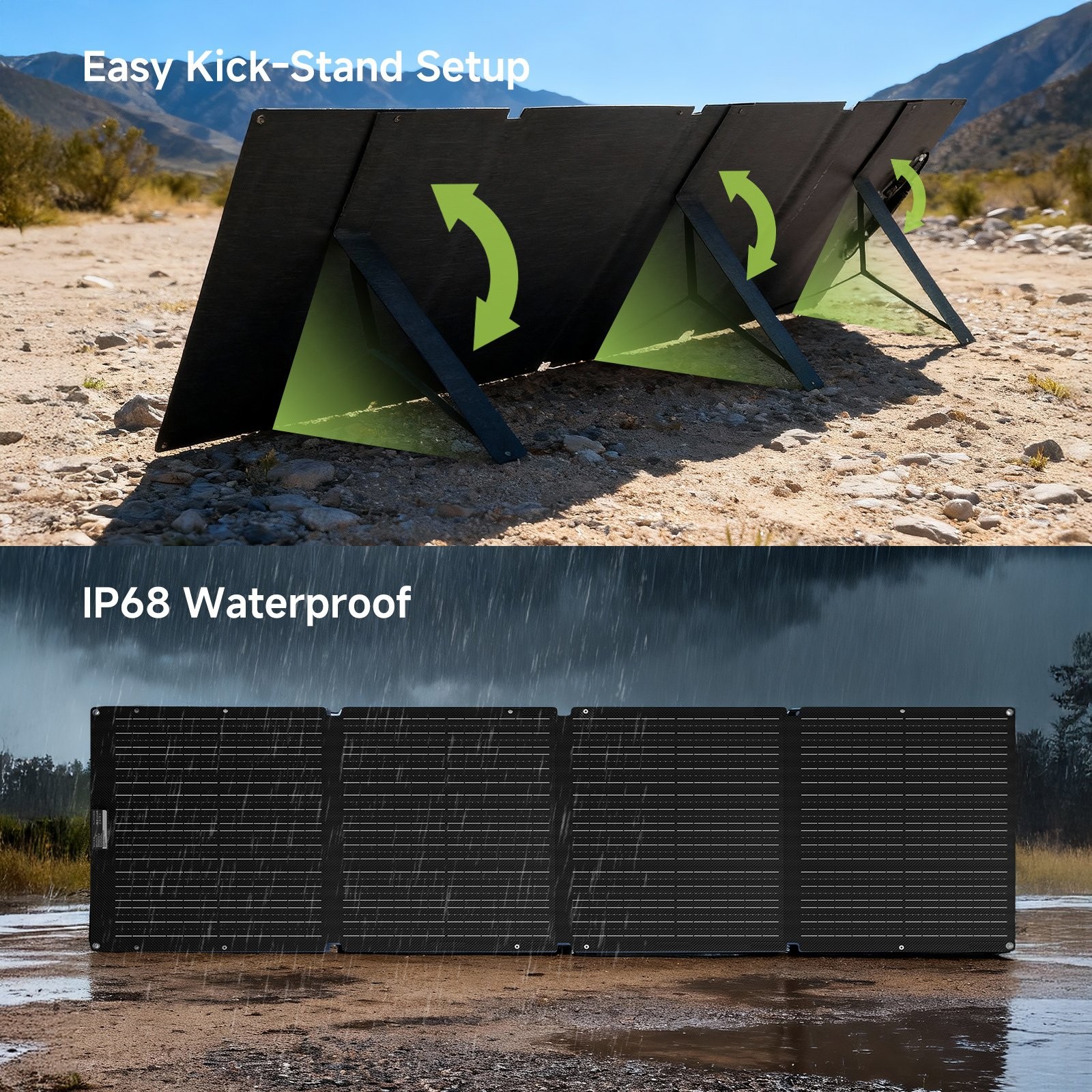 ALLPOWERS 200W Portable Foldable Solar Panel Kit For Solar Generator For Camping