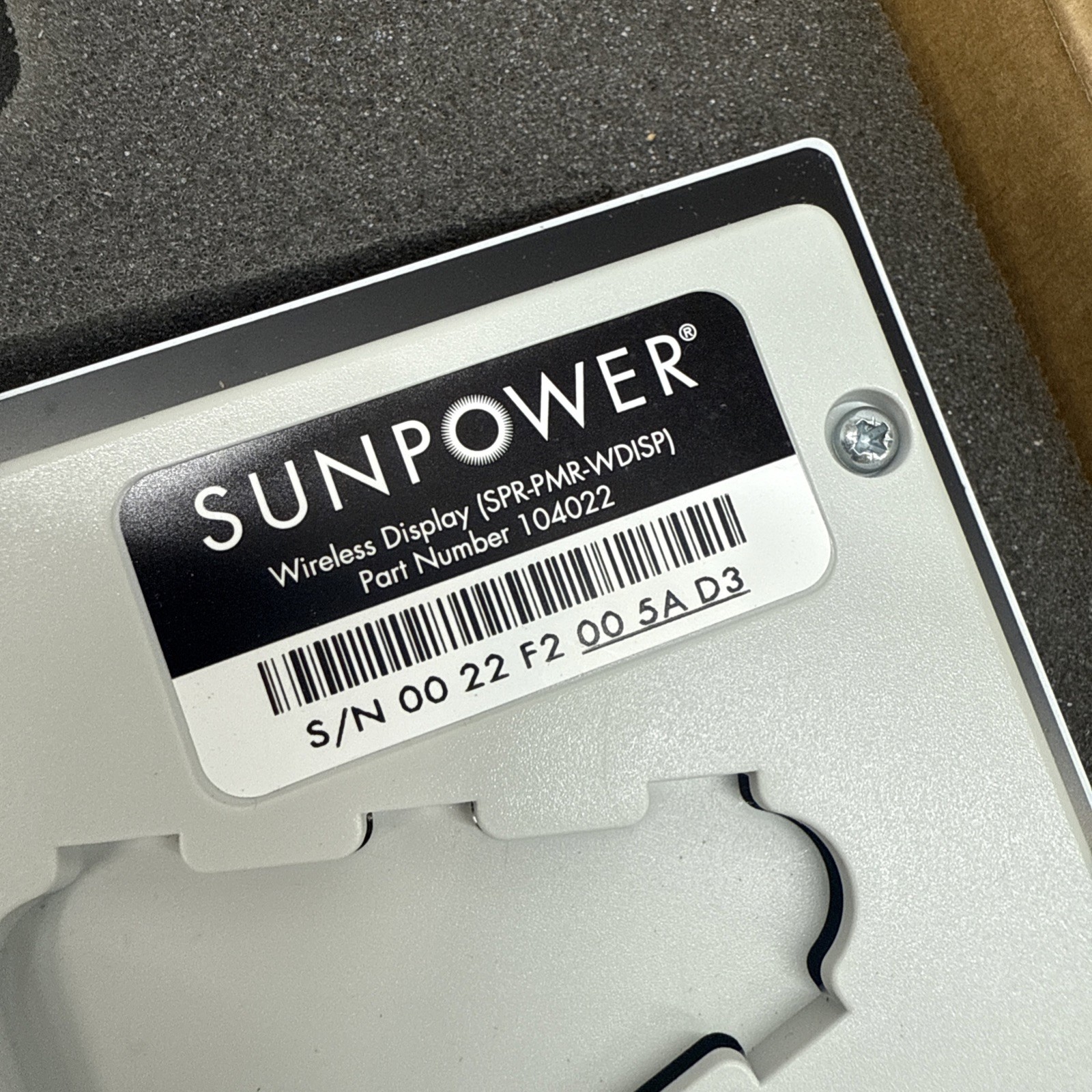 Sunpower 104022 (SPR-PMR-WDISP) Wireless Display Performance Monitoring