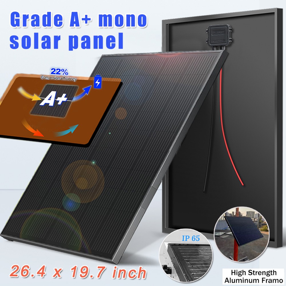60W Watt Mono Solar Panel 18V High Efficiency PV Power RV Camping Home Off Grid