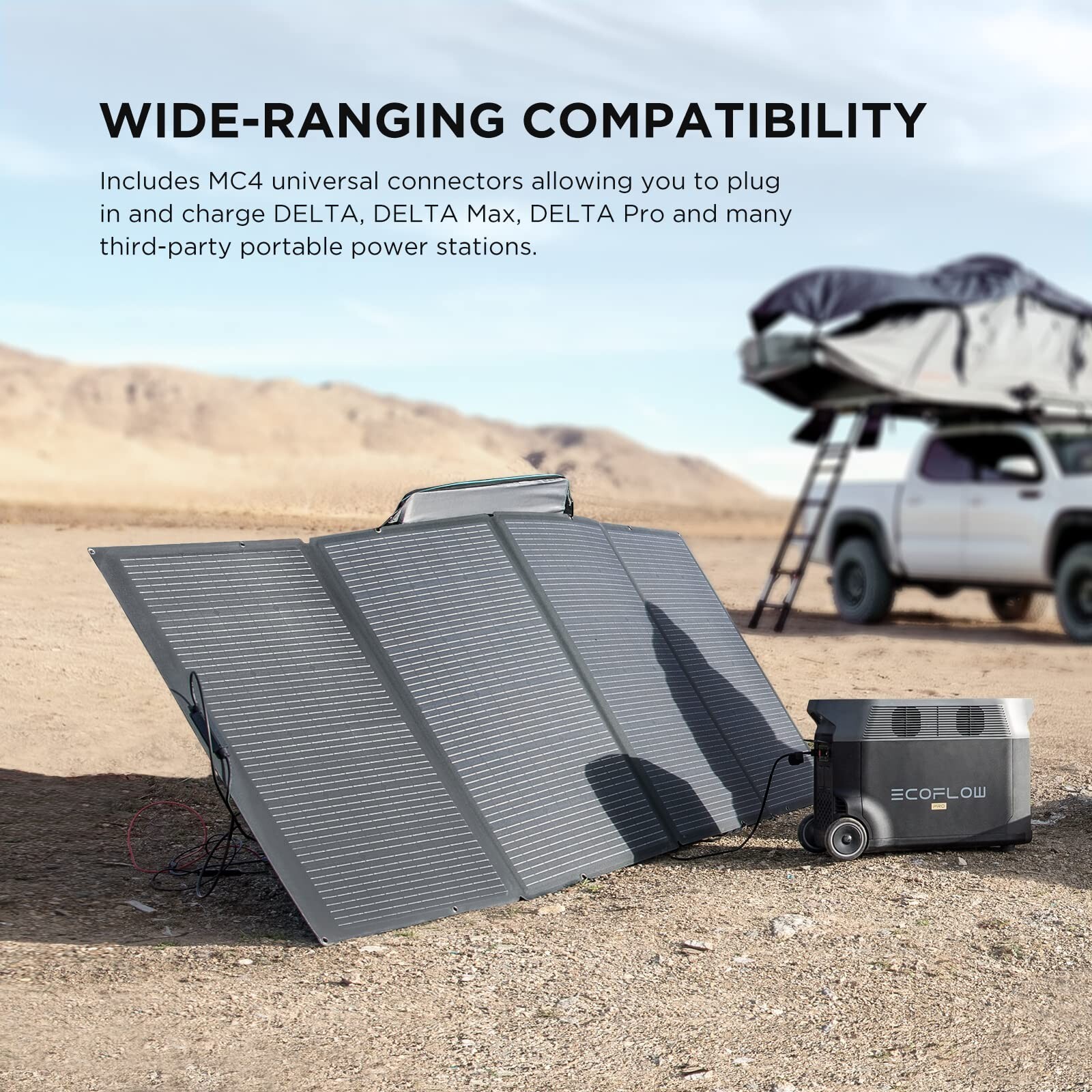 EcoFlow 400W Solar Panel Portable & Foldable For Canmpign, RV Refurbished