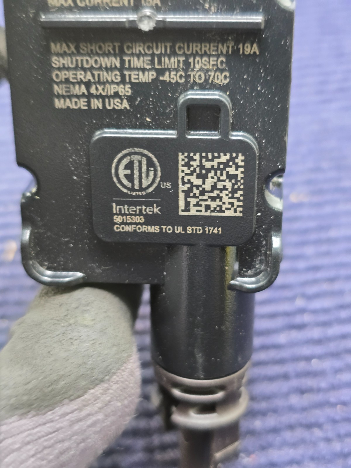 Tesla 1879359-15-B Mid-Circuit Interrupter MCI-2 PV Rapid Shutdown 0-165V, 15A