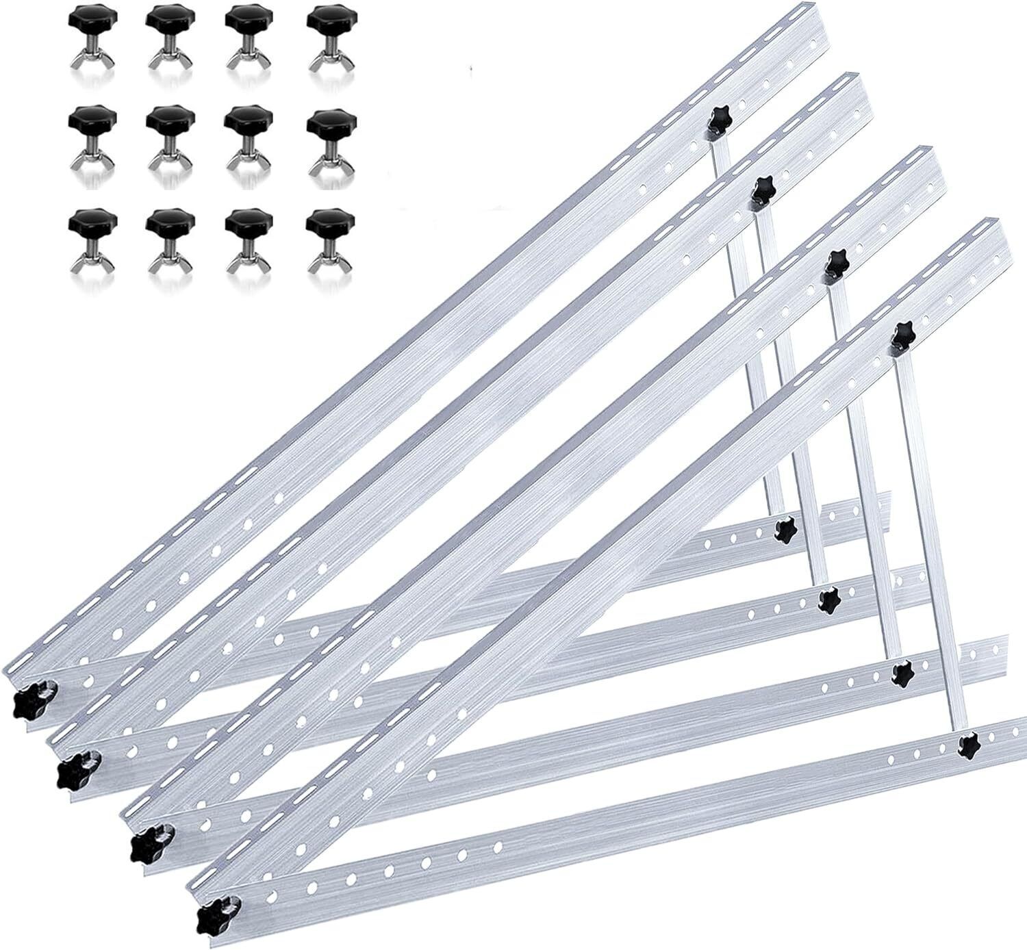Solar Panel Ground Mount Bracket Roof Surface Adjustable Mounting Kit RV Boat
