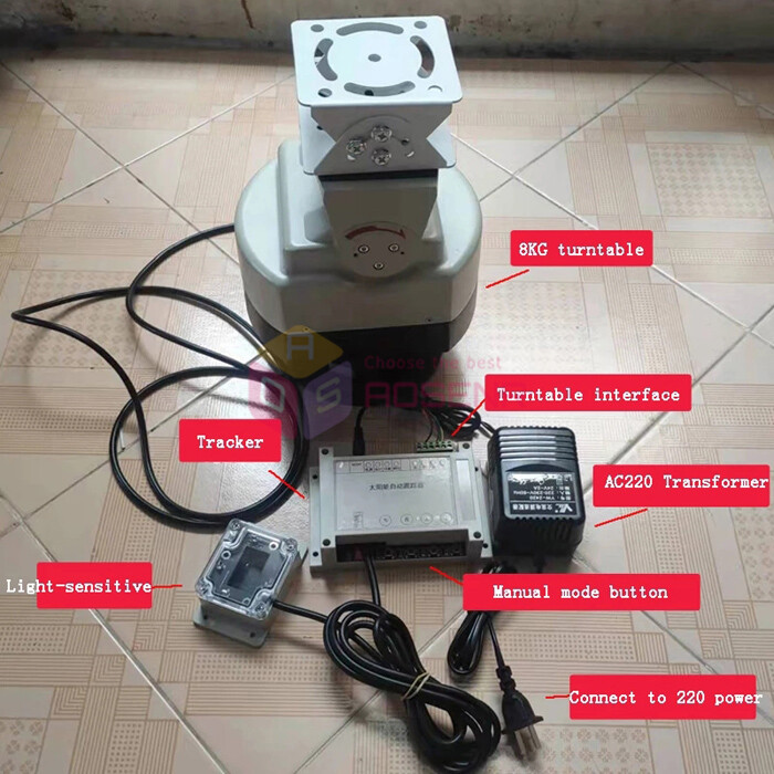Small Dual Axis Solar Automatic Tracking System for Outside Focusing Lens TY-201