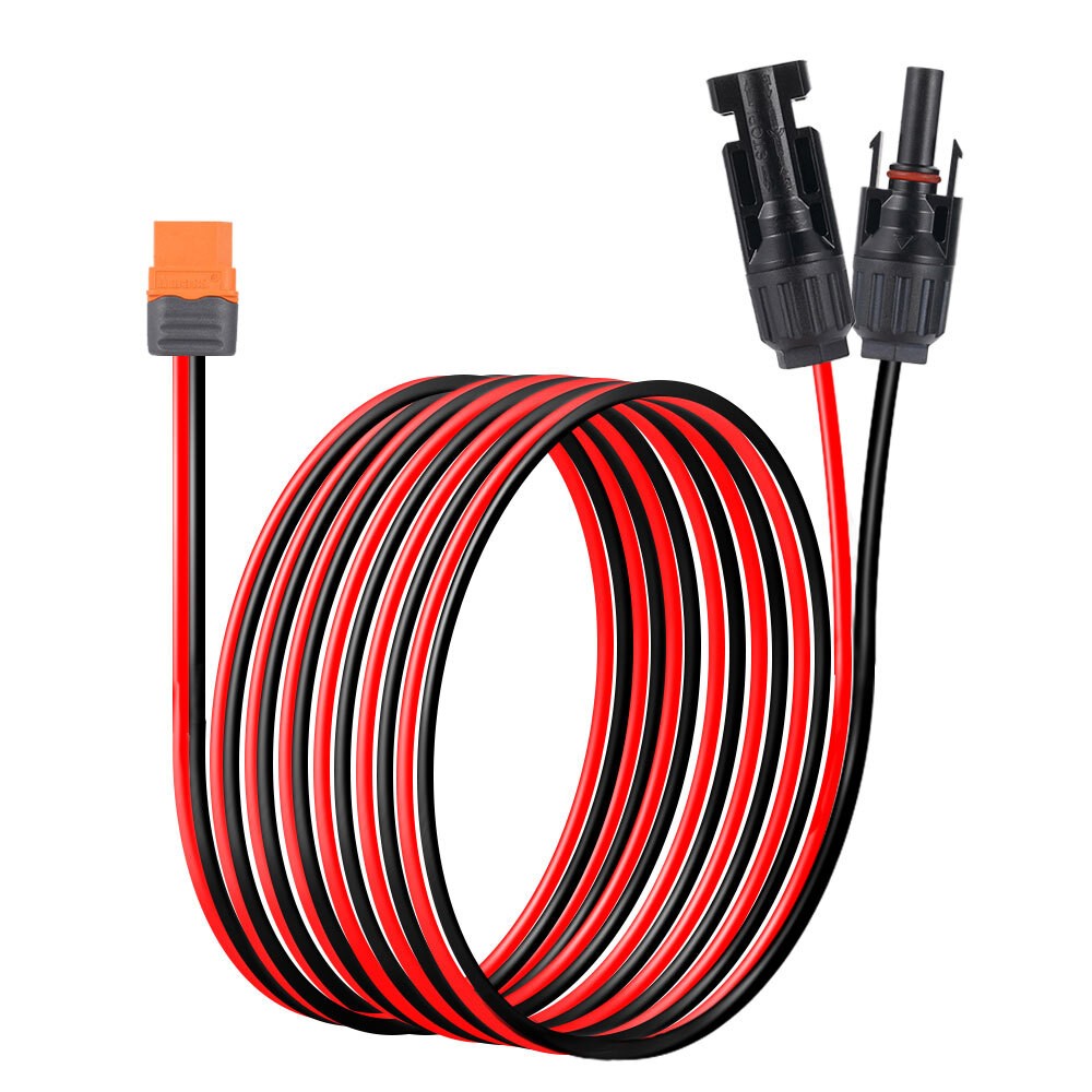 12 AWG XT60i Female to Solar Panel Extension Cable Connector Charging Cable