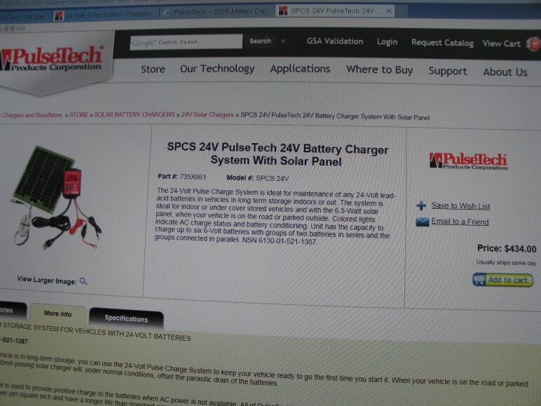 PulseTech 24V Battery Charger System with Solar Panel 6W(SPCS 24V)