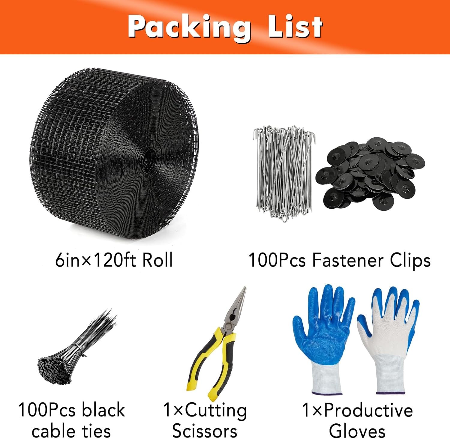 6in x 50/100/120ft Solar Panel Bird Guard Critter Guard Roll Kit Tire Wires