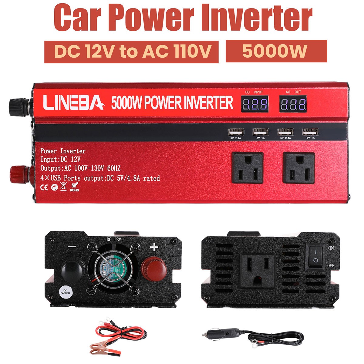 5000W Solar Kit | Includes Inverter, 200W 2pcs Solar Panels 30A Controller.
