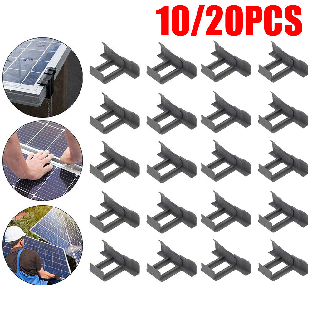 10/20 Pc Photovoltaic Panel Water Guide & Mud Clamp Auto Remove Stagnant Water~