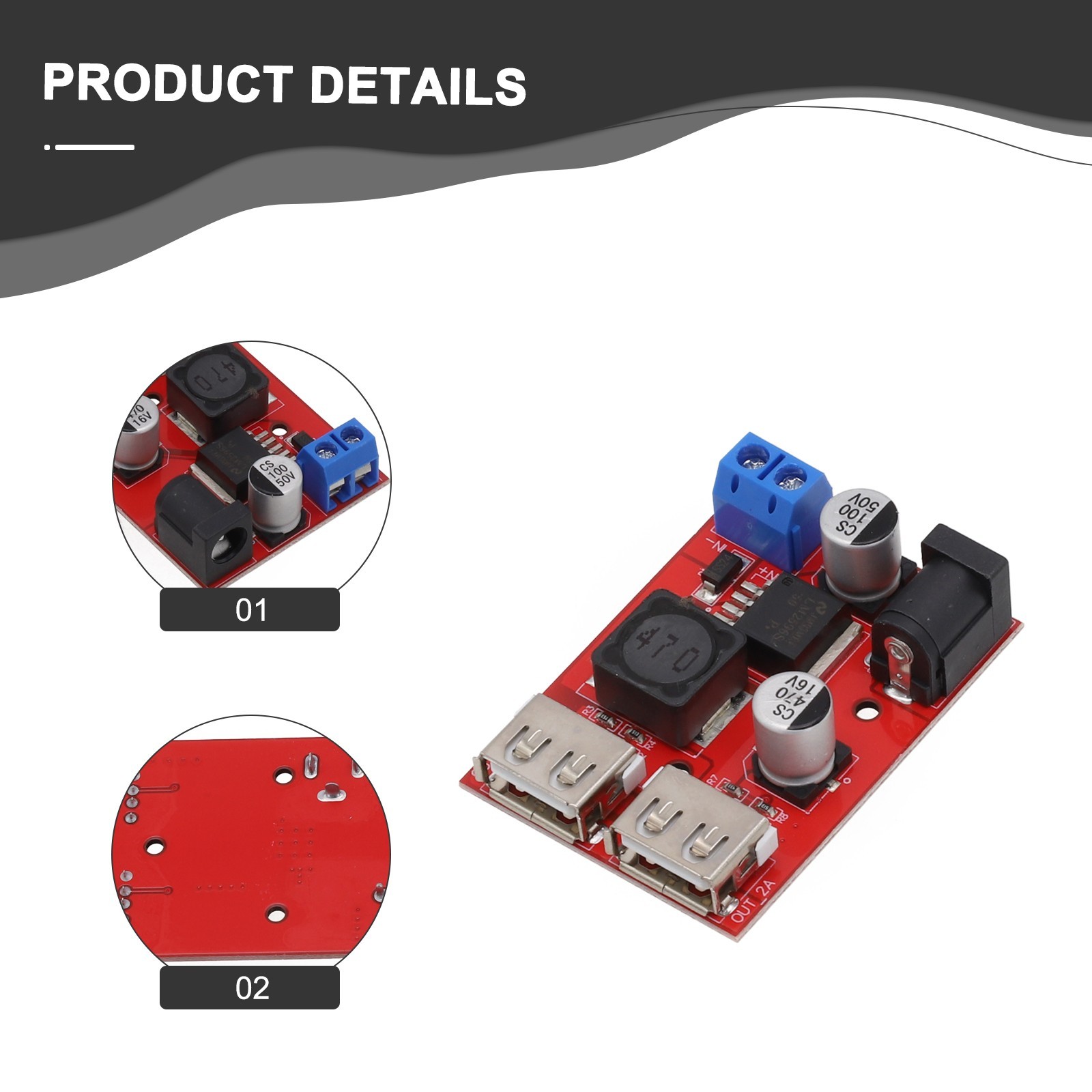Efficient Solar Controller Charger with Dual USB Output and Wide Input Range